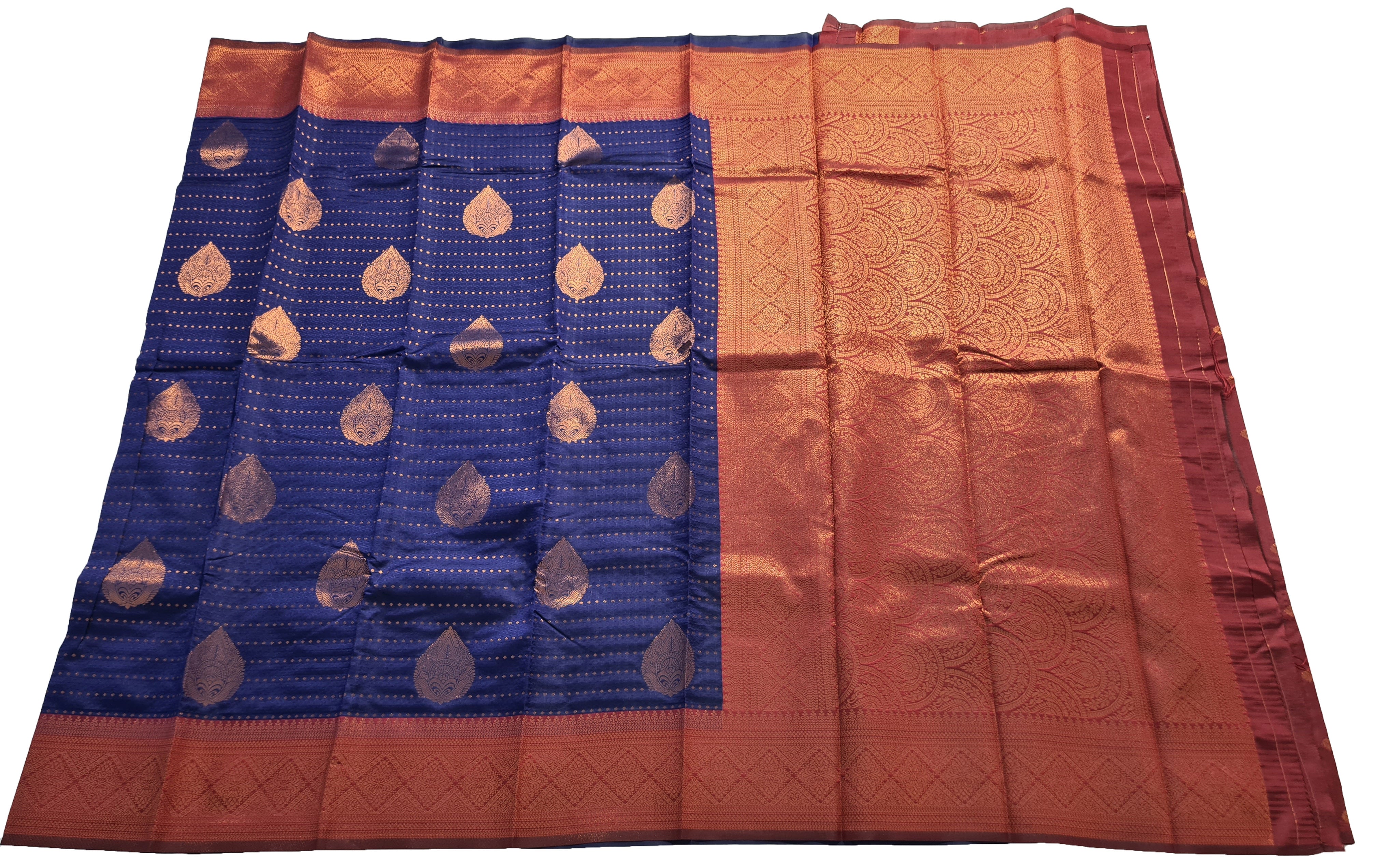 Antique Zari Butta Silk Saree