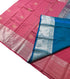 Kanchi Vegan Silk Saree With Contrast Blouse and Rich Jari Pallu