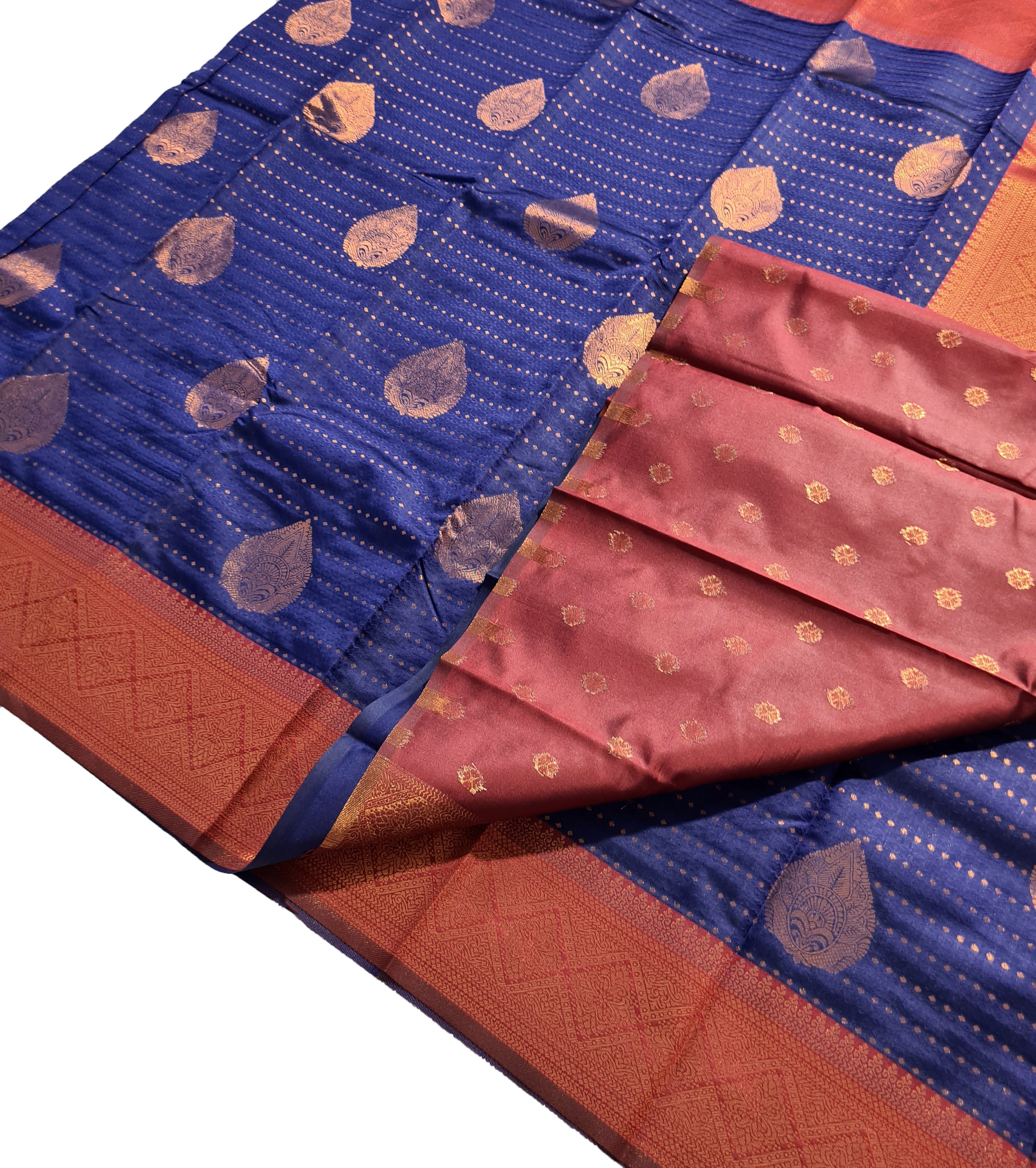 Antique Zari Butta Silk Saree
