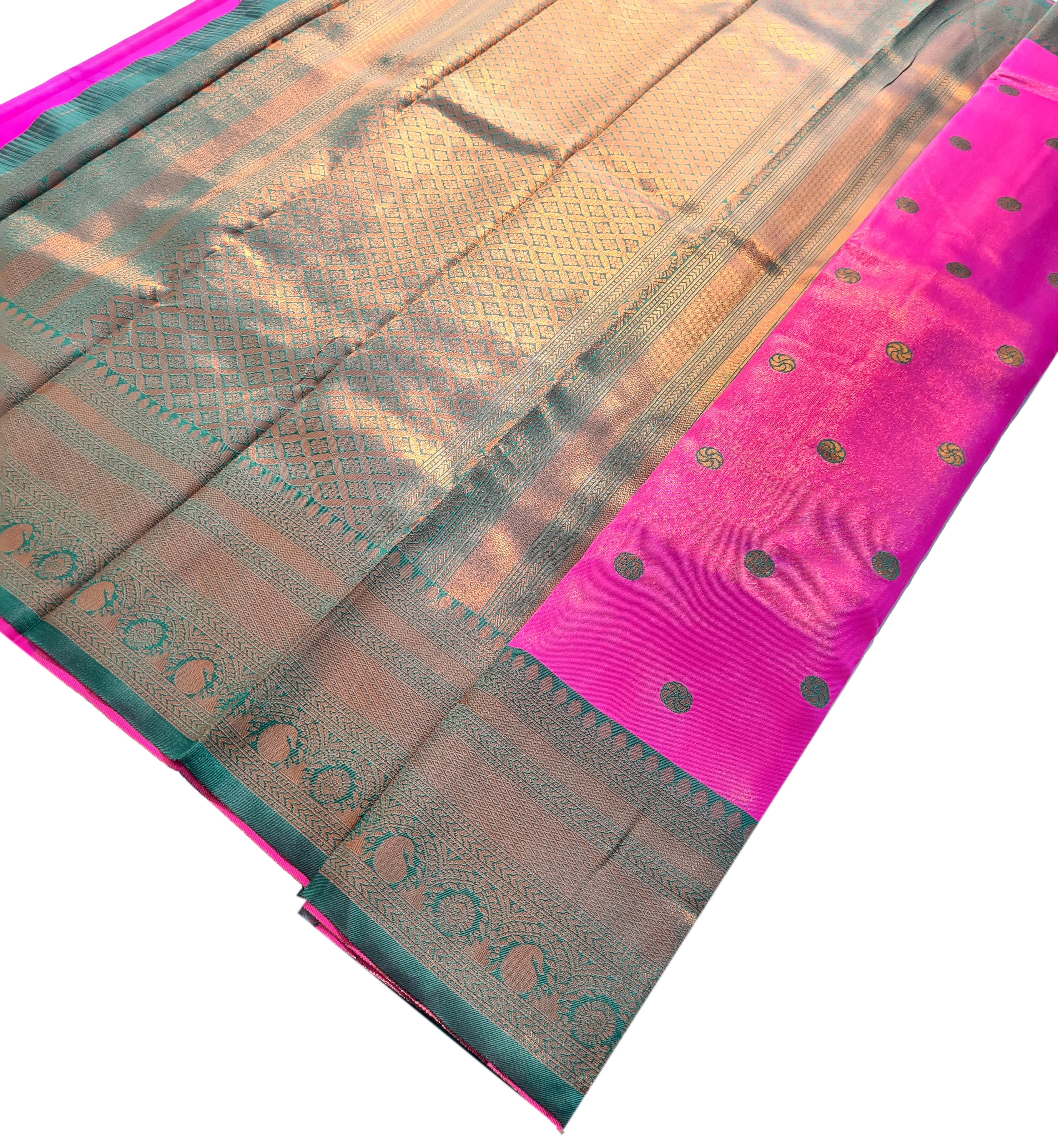 Antique Zari Butta Silk Saree