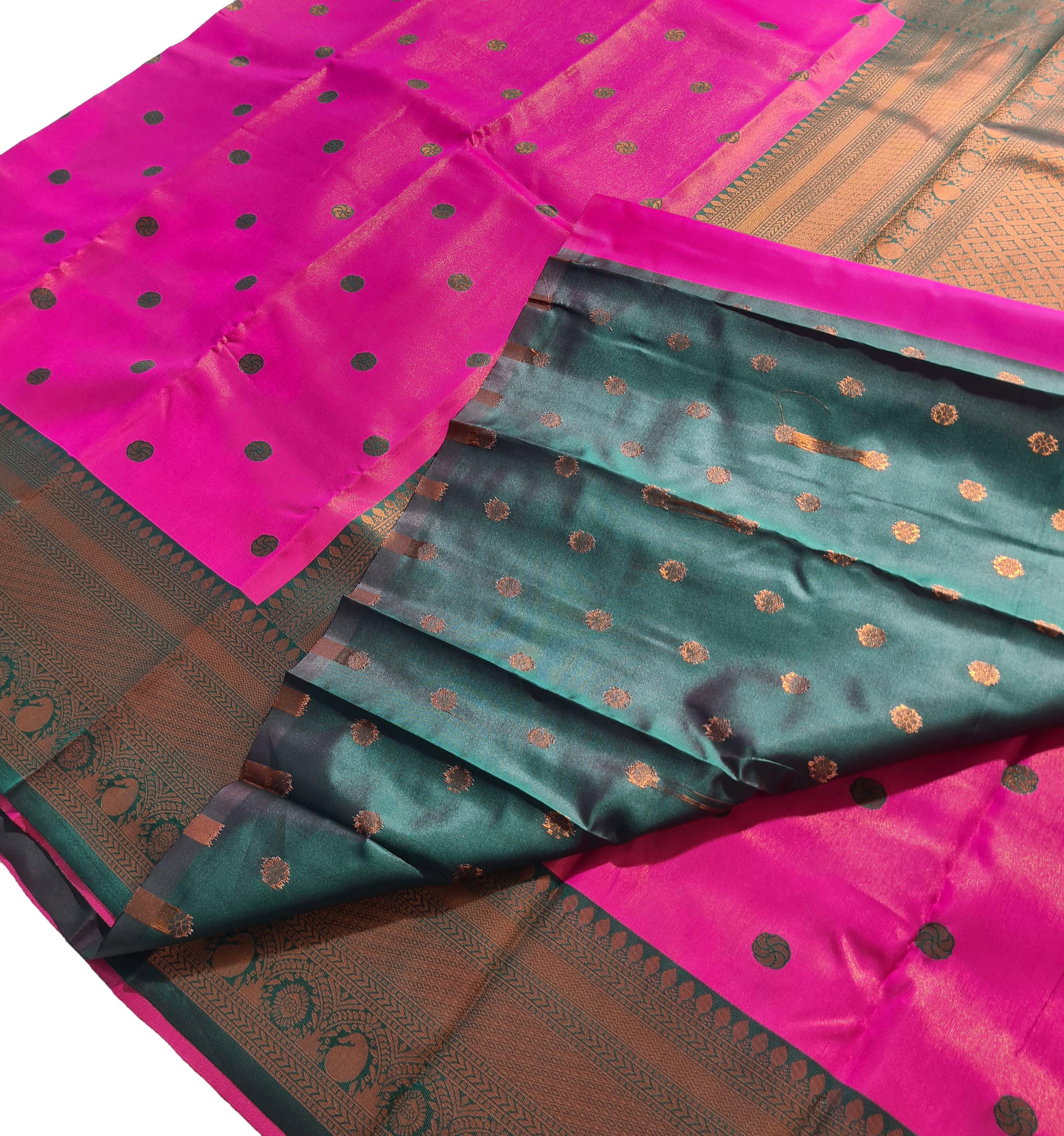 Antique Zari Butta Silk Saree