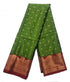 Kanchi Vegan Silk Saree With Contrast Blouse and Rich Jari Pallu