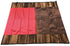 Kanchi Vegan Silk Saree With Contrast Blouse and Rich Jari Pallu