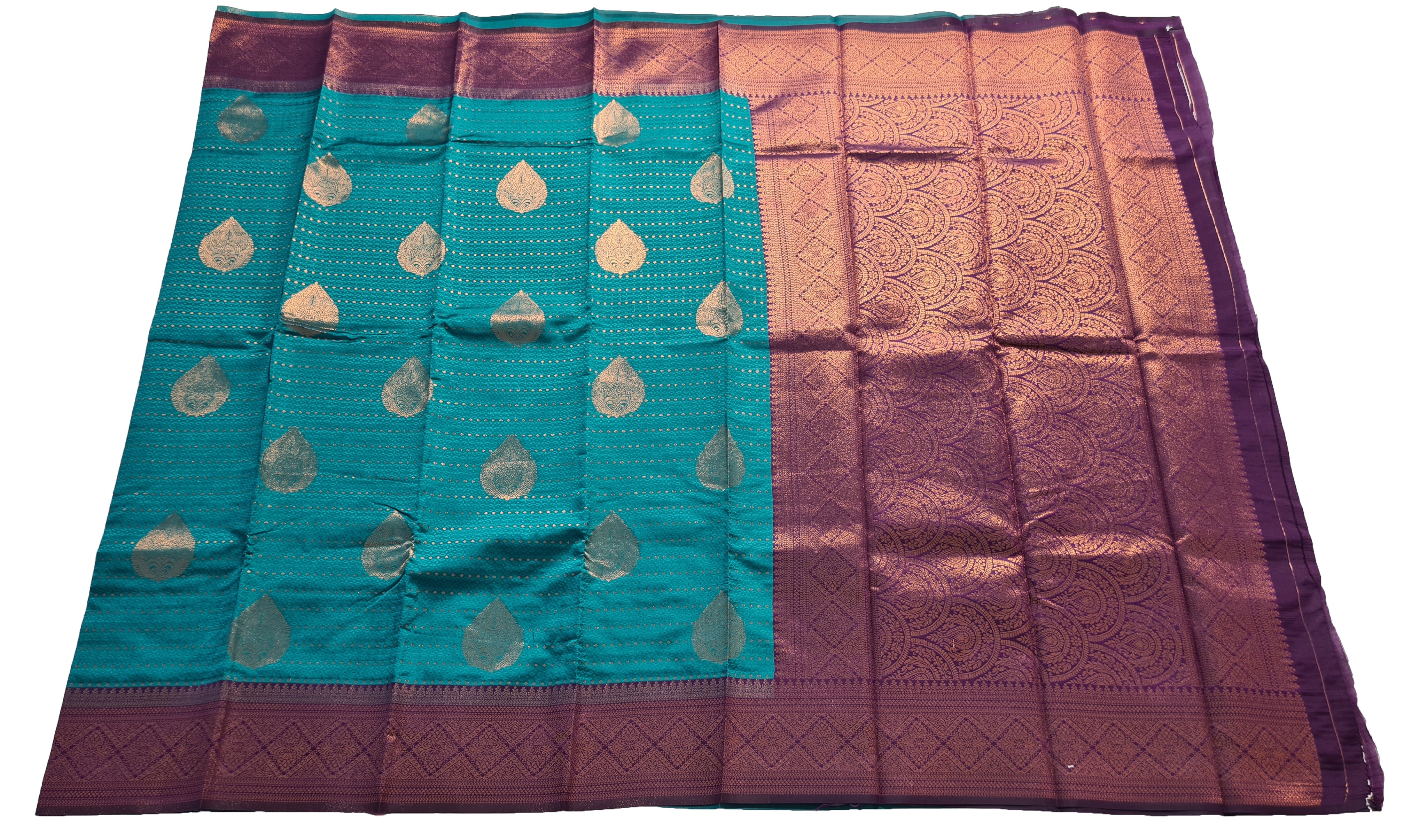 Antique Zari Butta Silk Saree