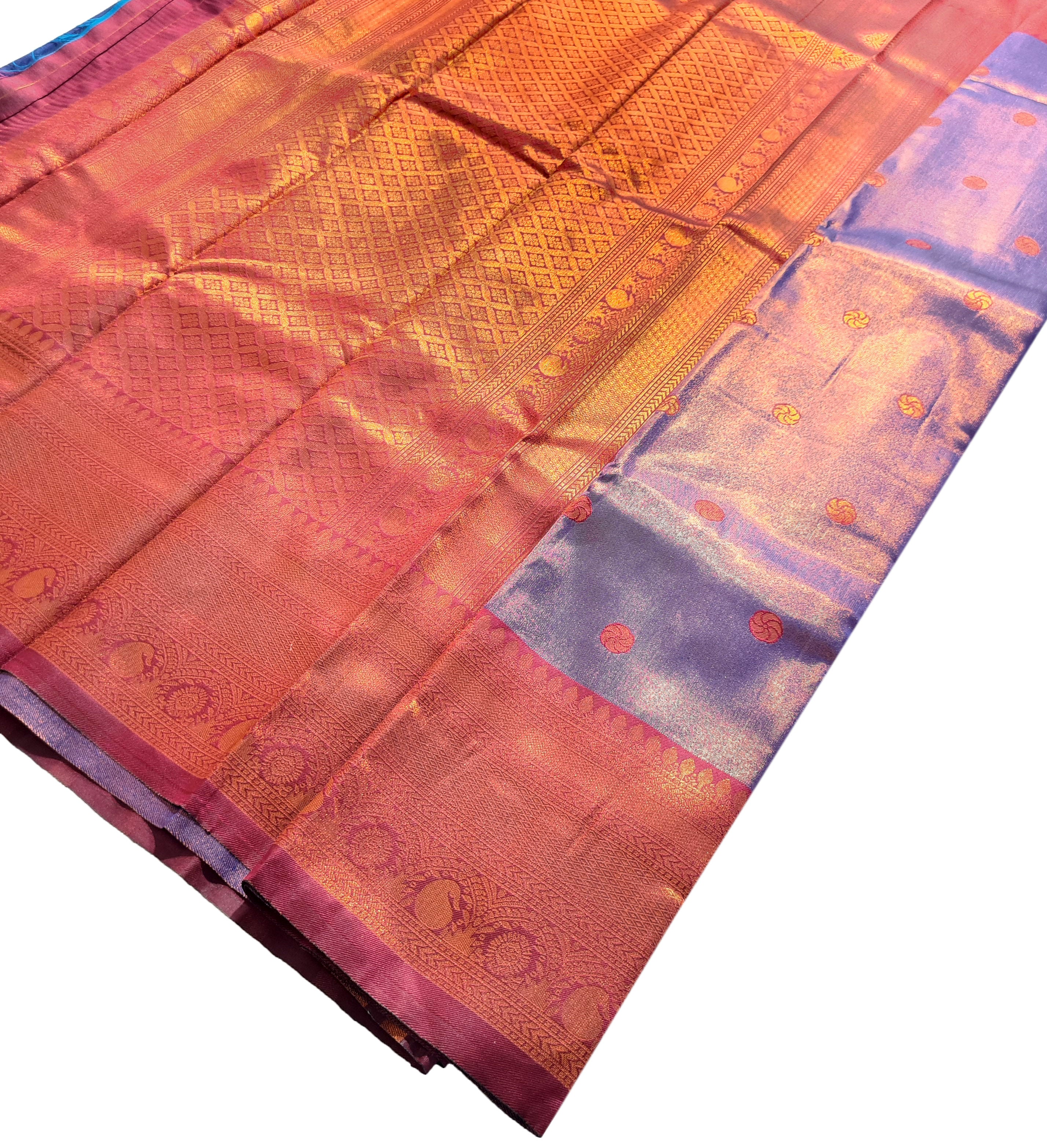 Antique Zari Butta Silk Saree