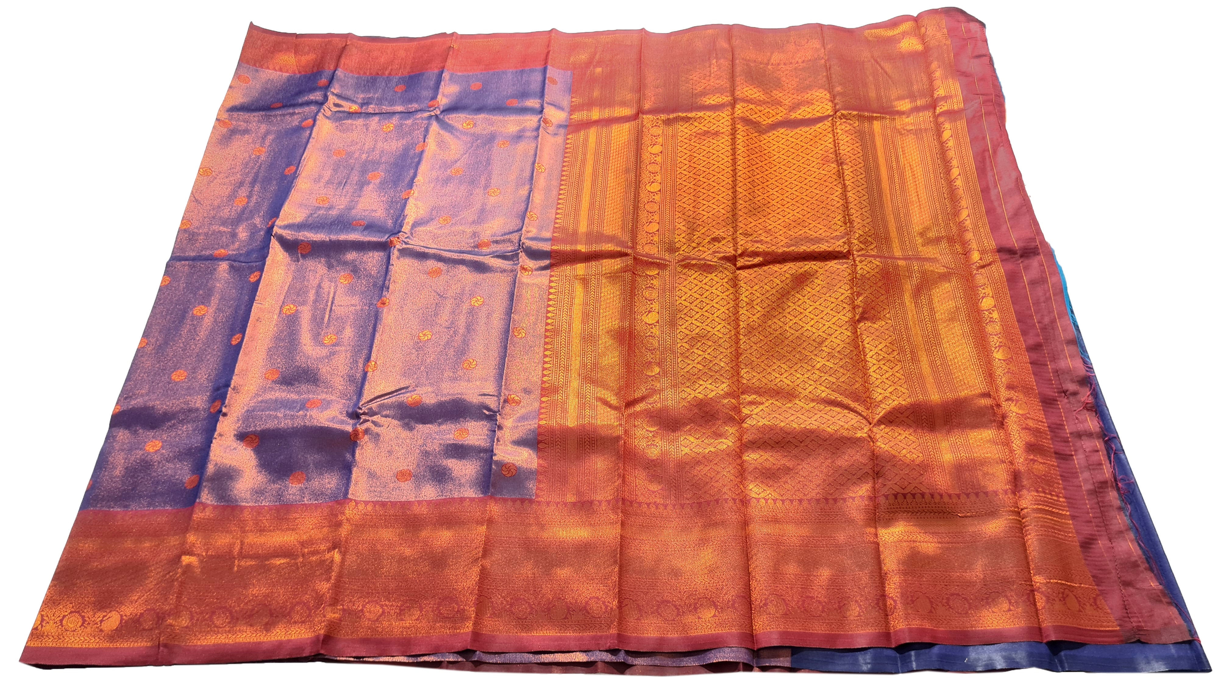 Antique Zari Butta Silk Saree