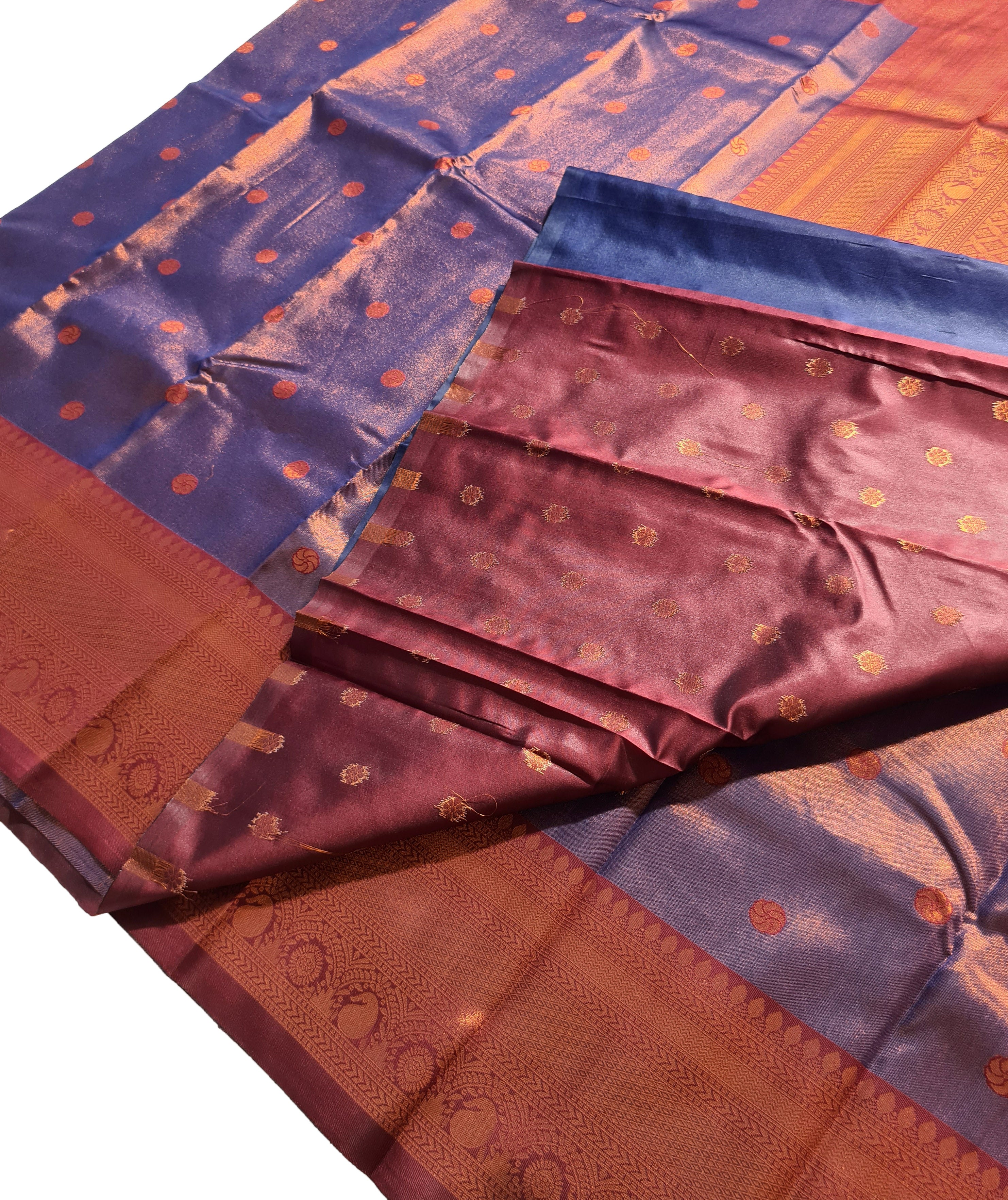 Antique Zari Butta Silk Saree