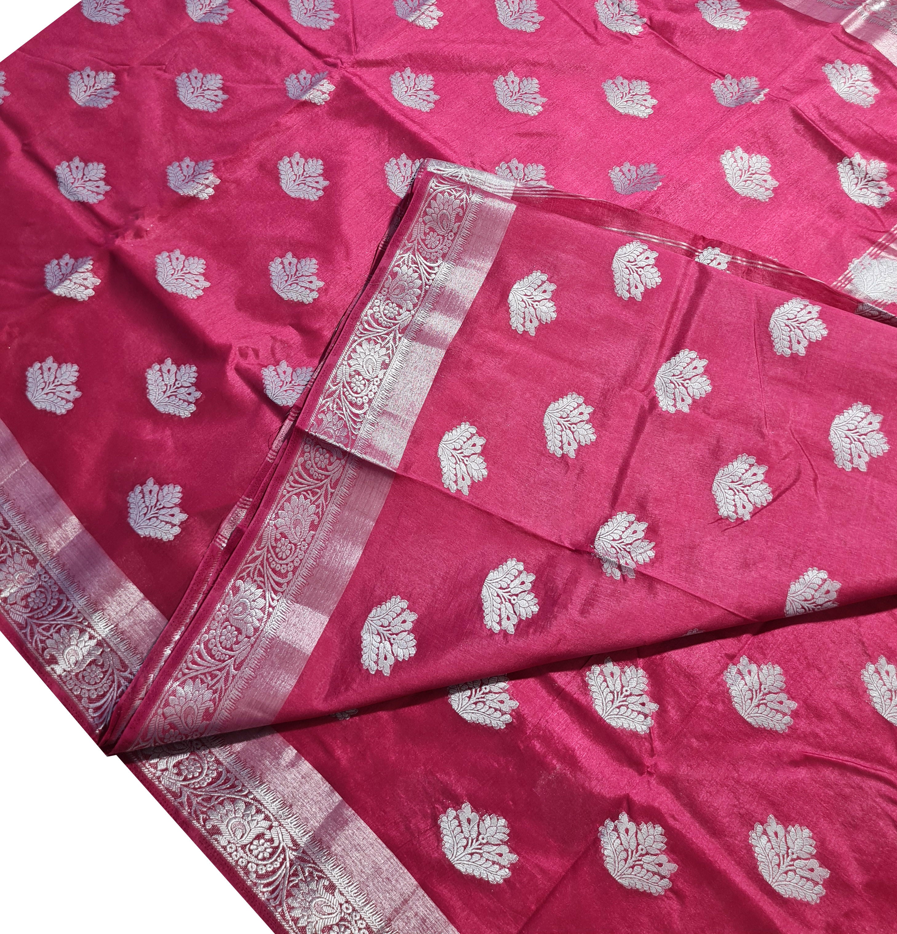 Bengaluru Silver Butta Tassar Sarees
