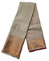 Kanchi Vegan Silk Saree With Contrast Blouse and Rich Jari Pallu