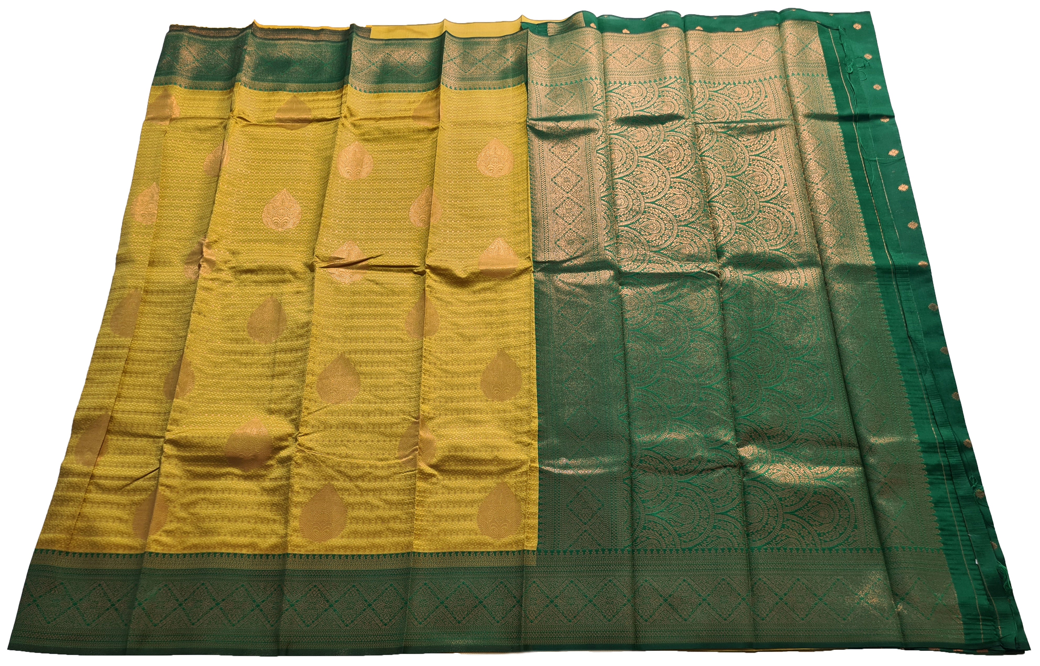 Antique Zari Butta Silk Saree
