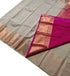 Kanchi Vegan Silk Saree With Contrast Blouse and Rich Jari Pallu