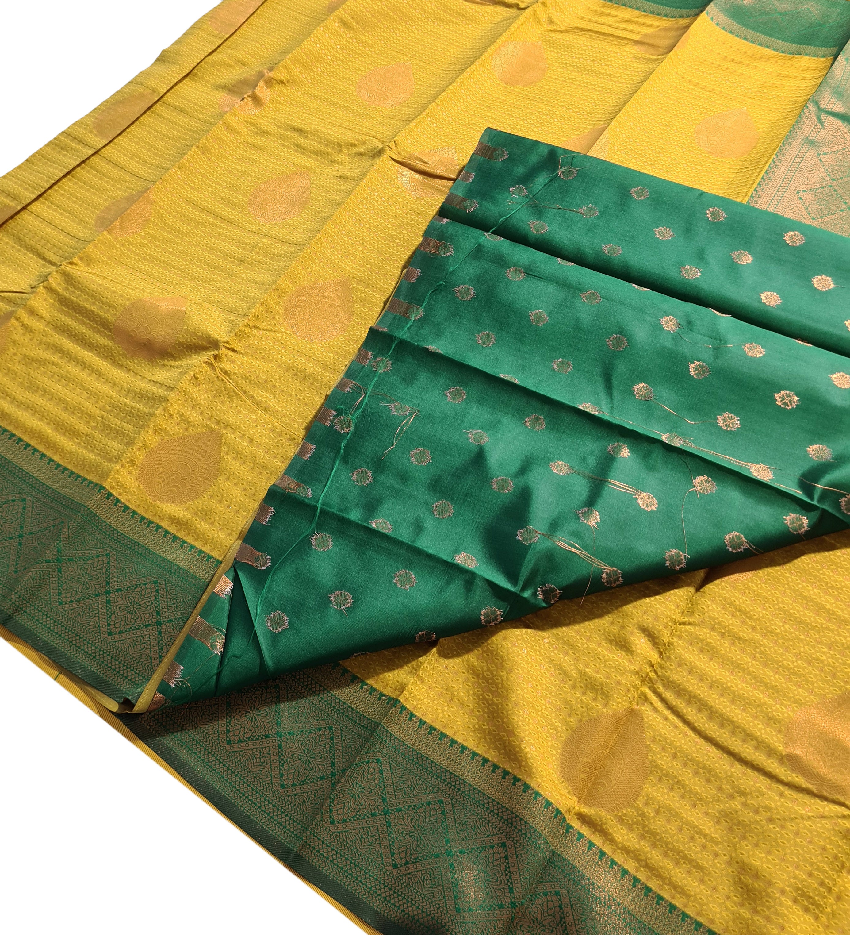 Antique Zari Butta Silk Saree