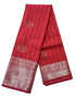 Kanchi Vegan Silk Saree With Contrast Blouse and Rich Jari Pallu