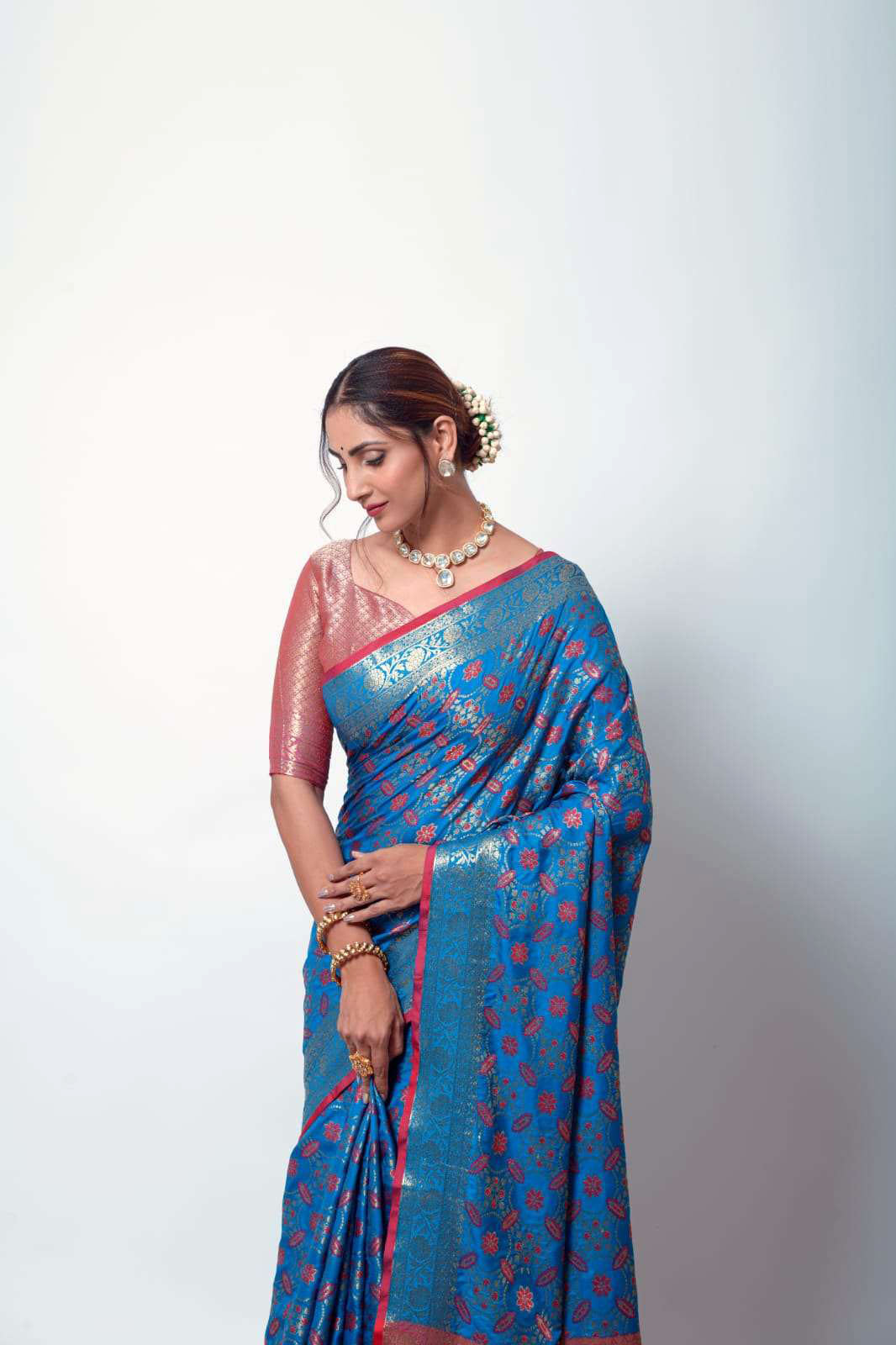 Rajpath Anika Soft Zari Weaving Silk Patola Fancy Saree Collection