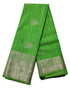 Kanchi Vegan Silk Saree With Contrast Blouse and Rich Jari Pallu