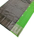 Kanchi Vegan Silk Saree With Contrast Blouse and Rich Jari Pallu