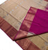 Kanchi Vegan Silk Saree With Contrast Blouse and Rich Jari Pallu