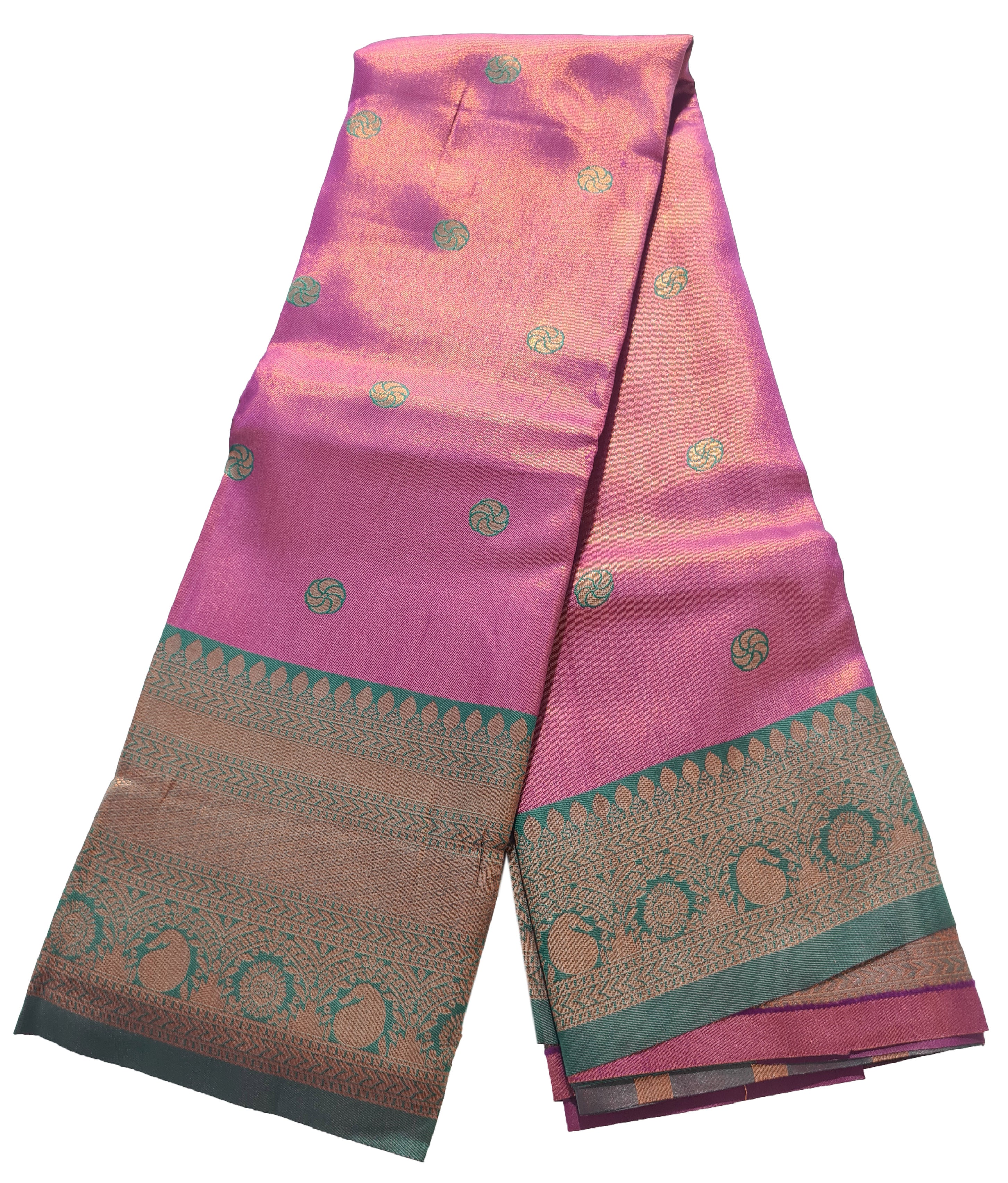 Antique Zari Butta Silk Saree