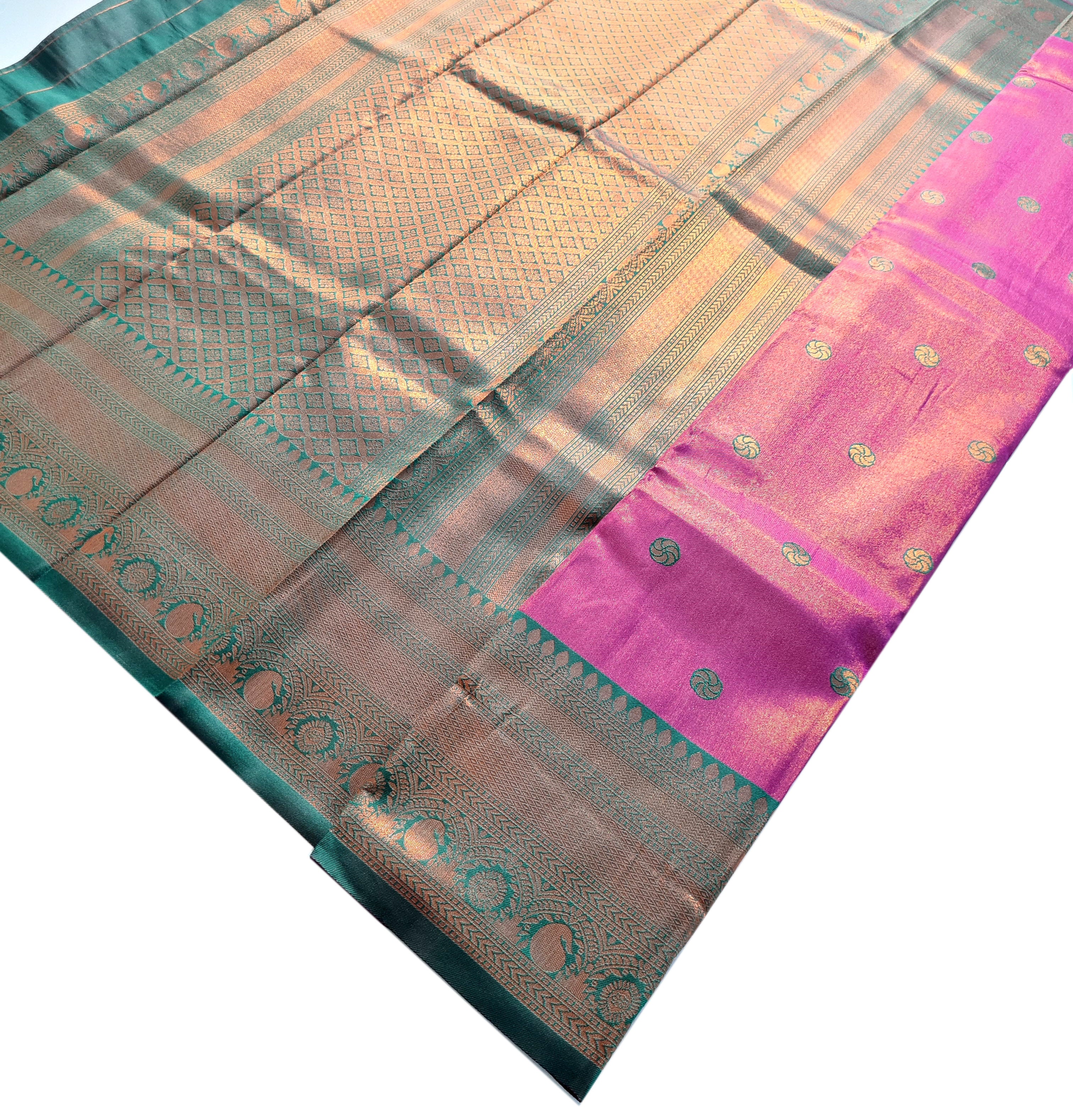 Antique Zari Butta Silk Saree