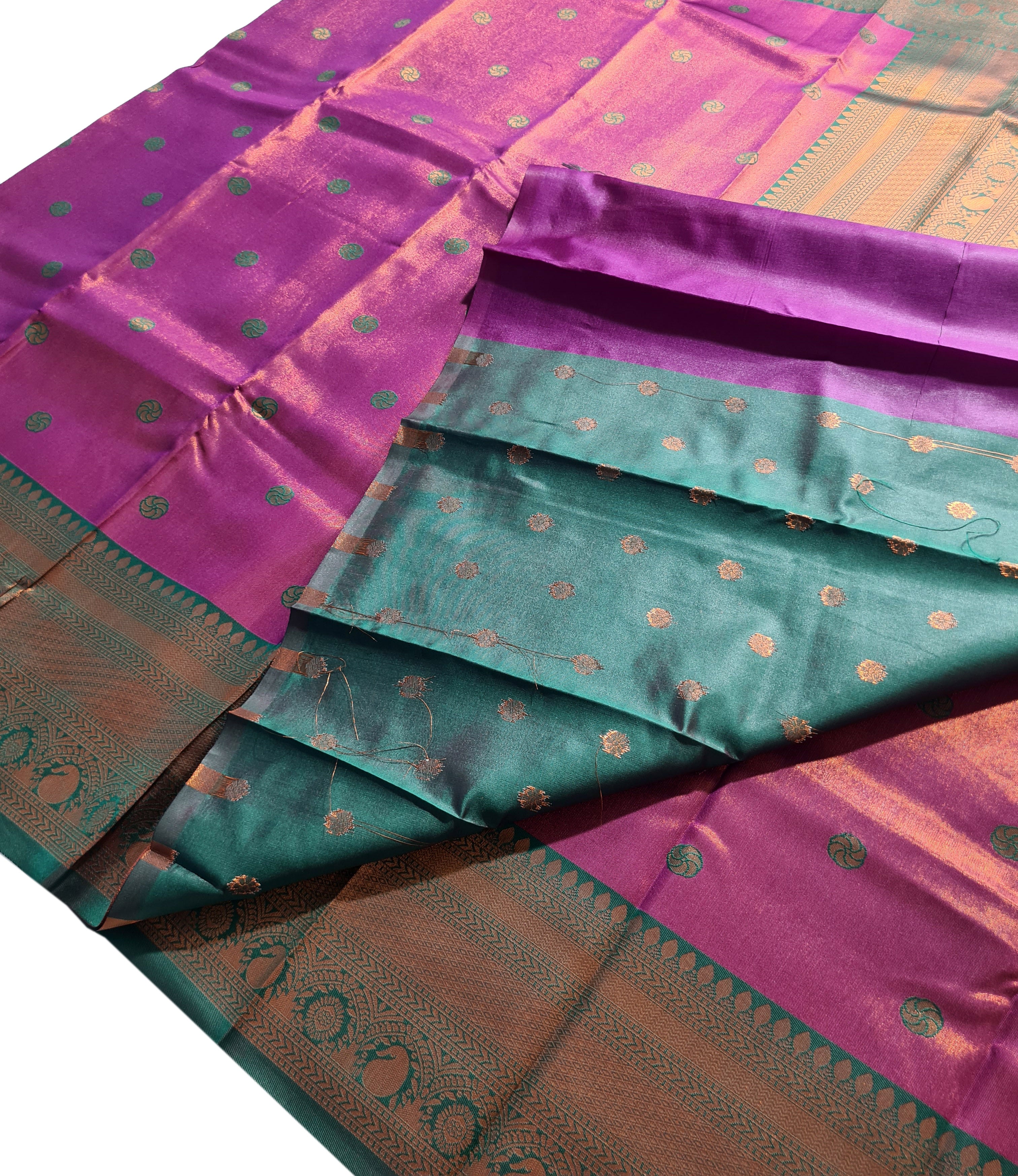 Antique Zari Butta Silk Saree