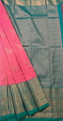 Kanchi Vegan Silk Saree With Contrast Blouse and Rich Jari Pallu