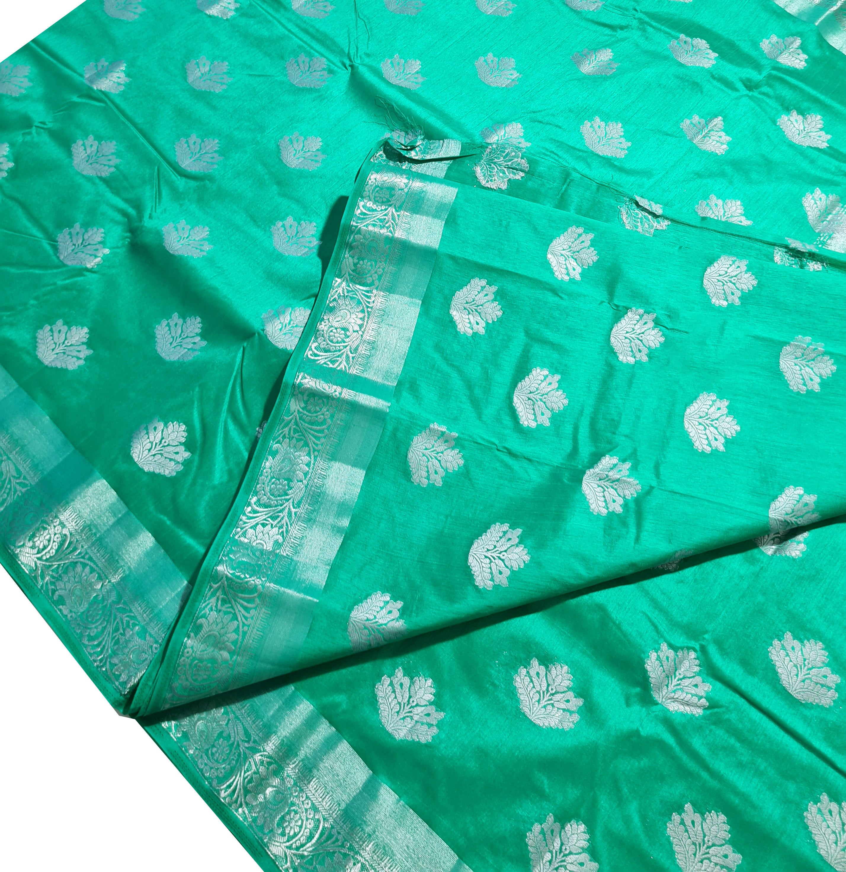 Bengaluru Silver Butta Tassar Sarees