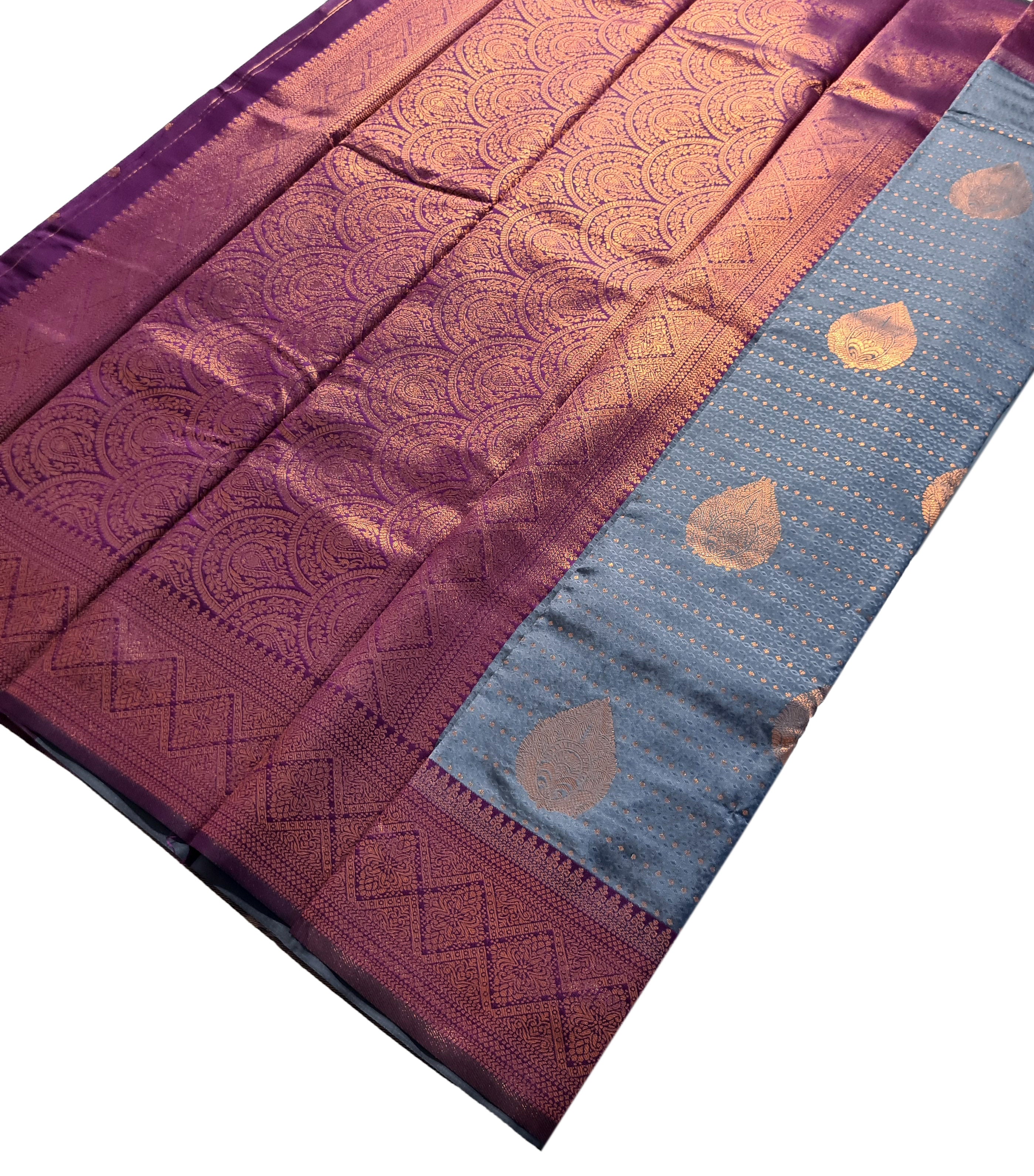 Antique Zari Butta Silk Saree