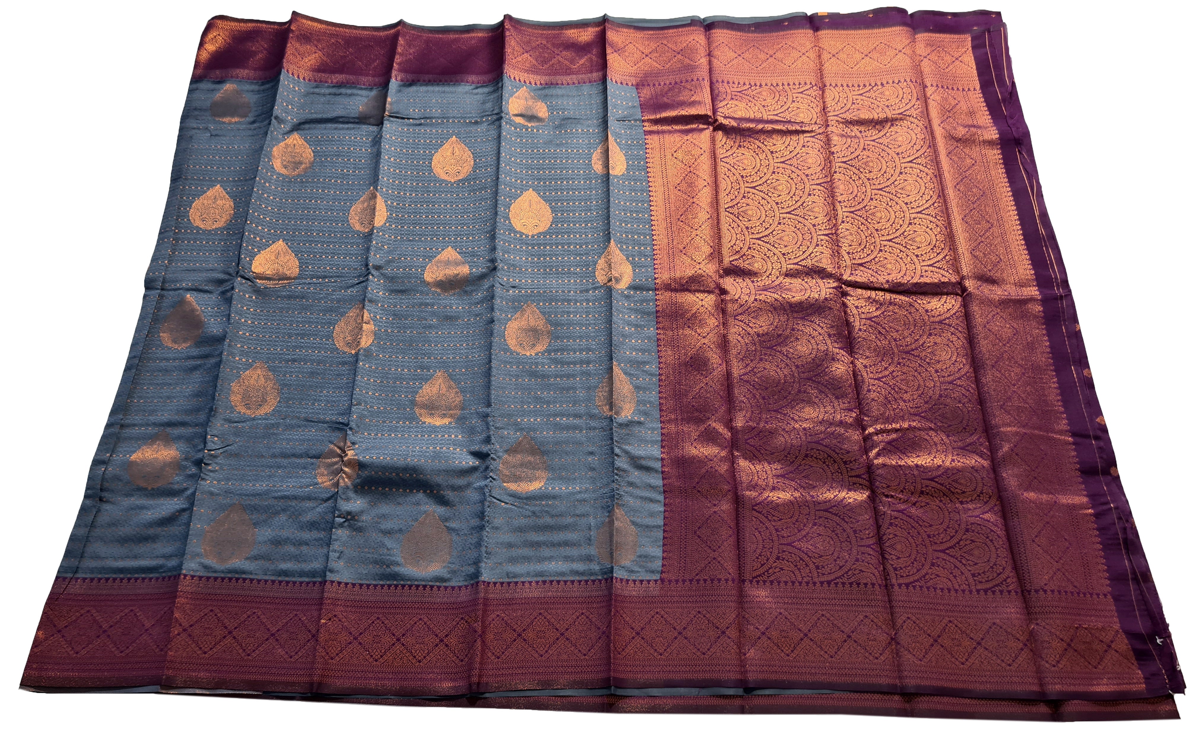 Antique Zari Butta Silk Saree
