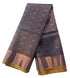 Kanchi Vegan Silk Saree With Contrast Blouse and Rich Jari Pallu
