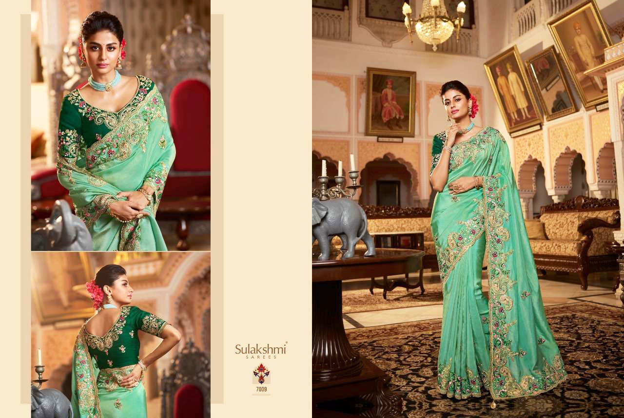 Sulakshmi Presents Rivaz 7009 Series Exclusive Designer Party Wear Sarees