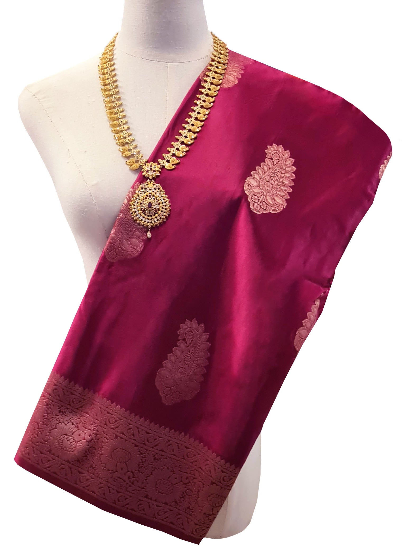 Bengaluru Crape Antic Silk Meena Sarees