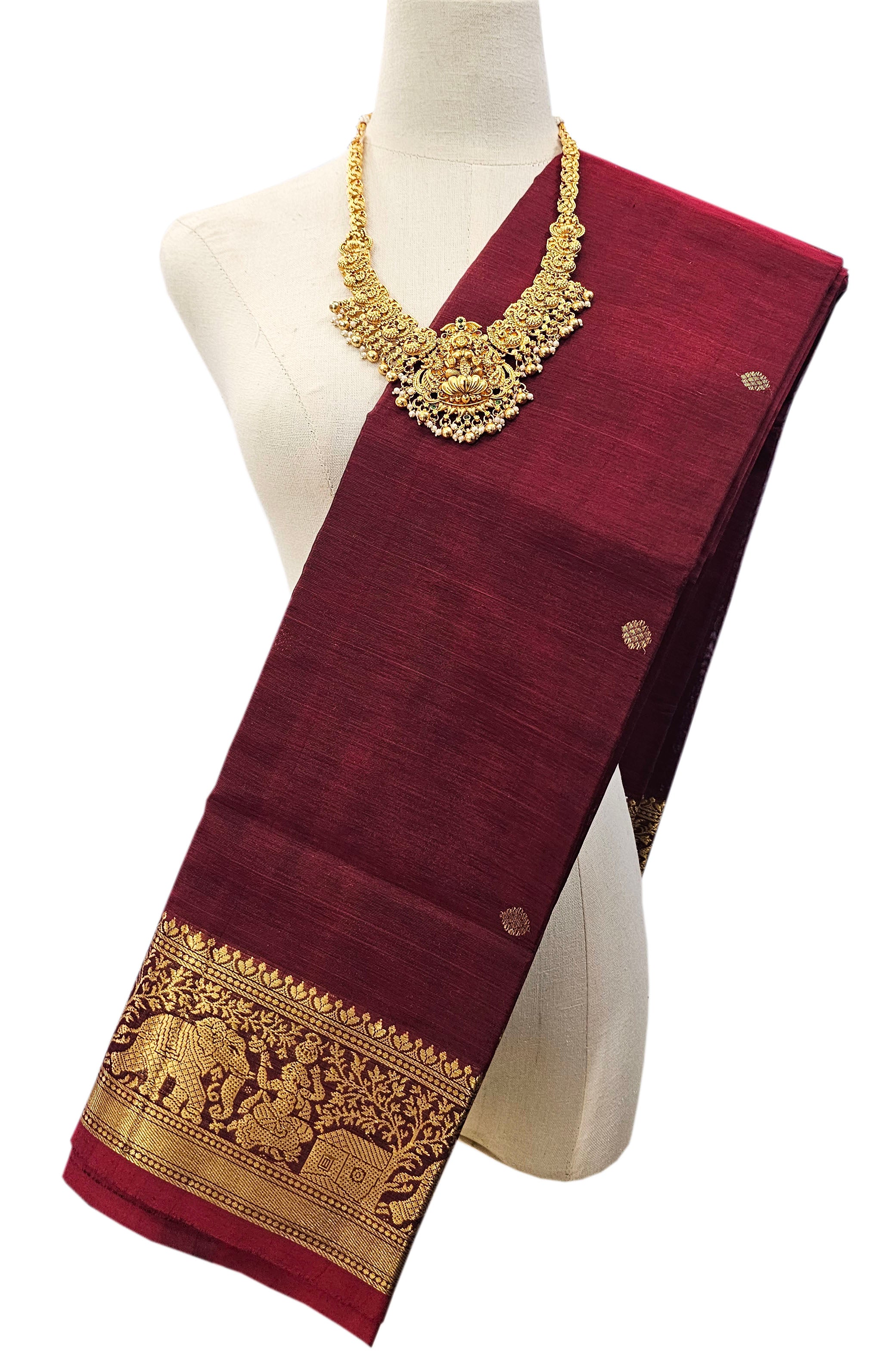 Kanchipuram Pure Silk Cotton Saree