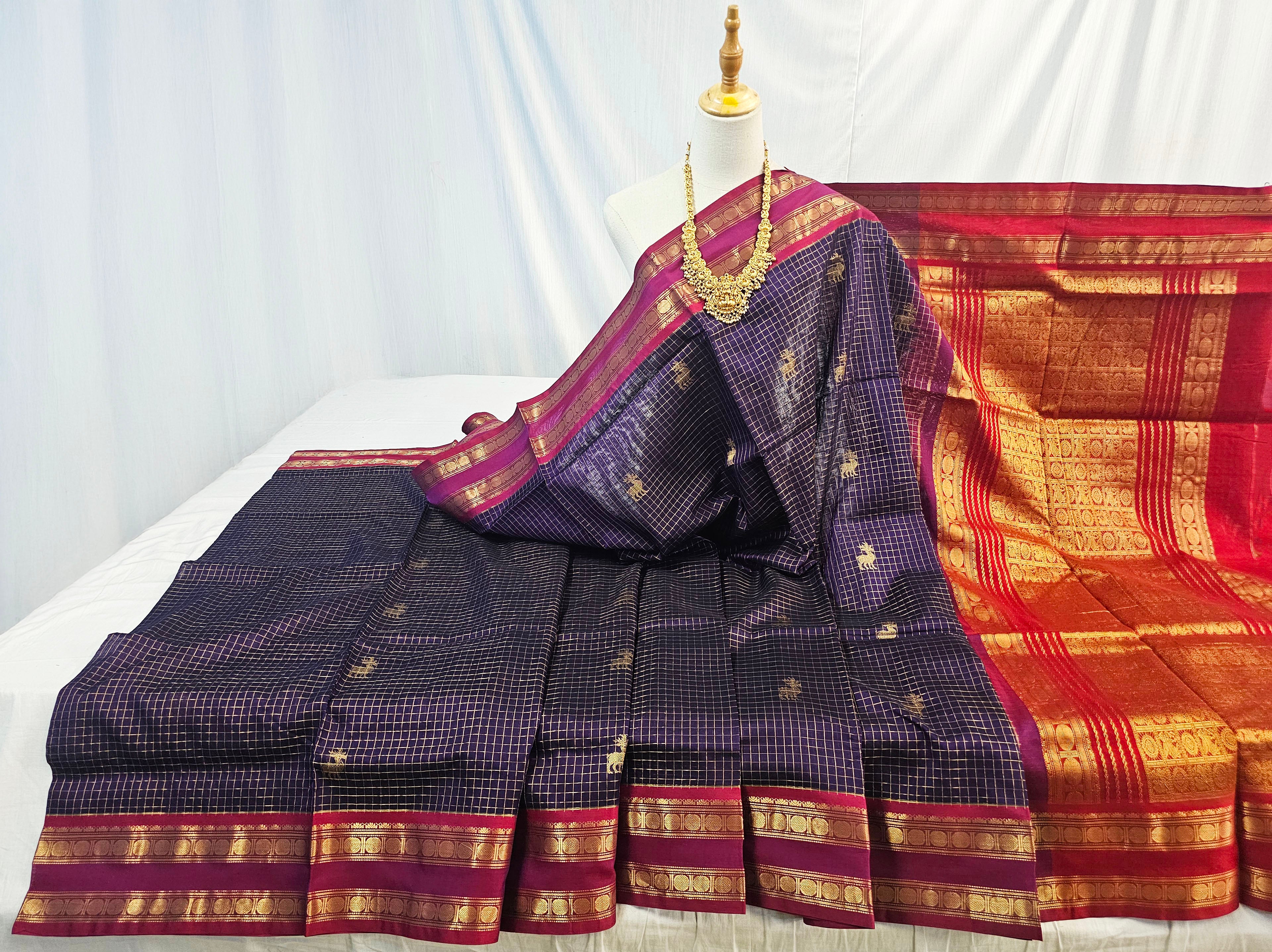 Kanchipuram Pure Silk Cotton Saree