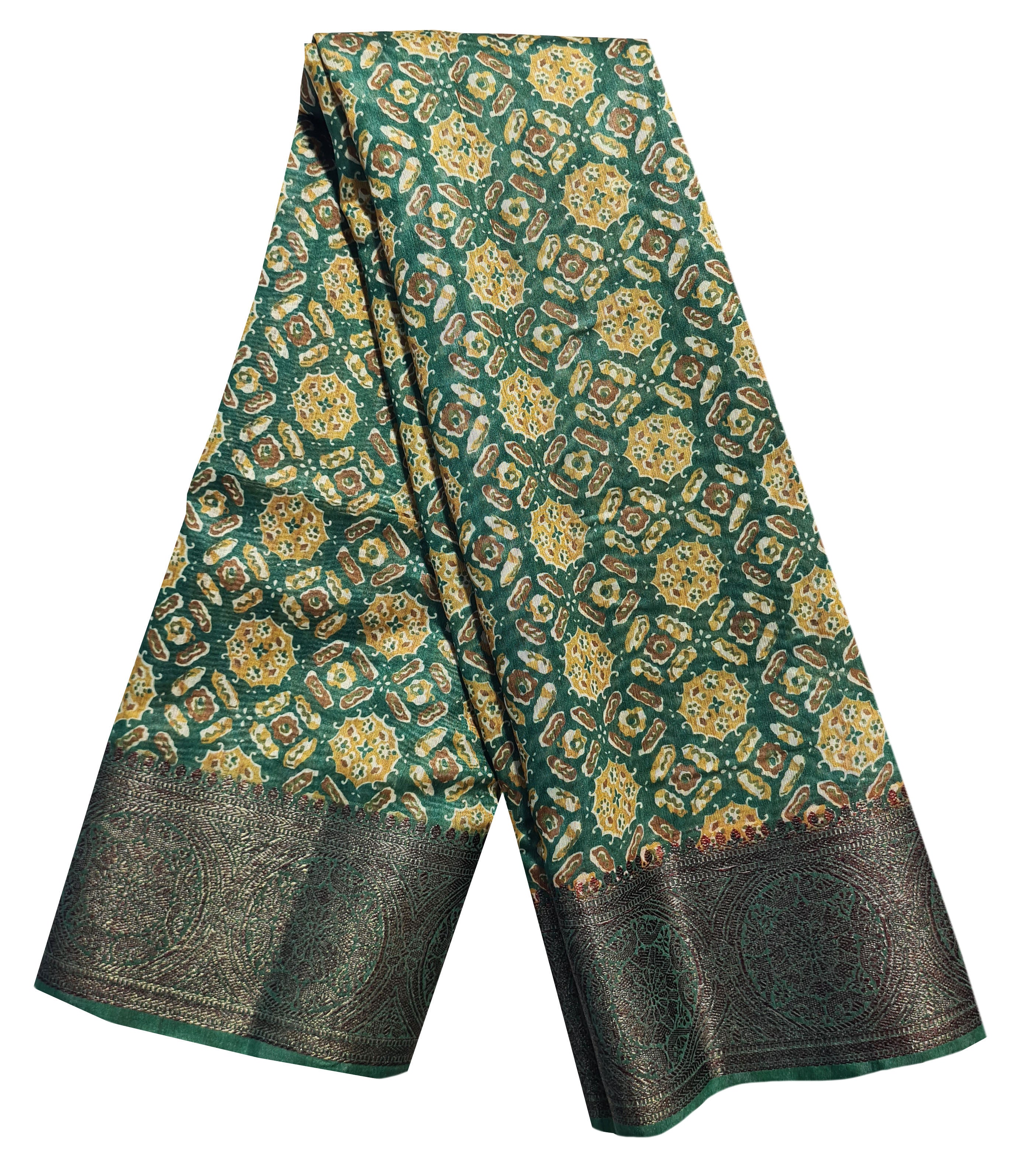 Semi Tussar  Antic Design Sarees
