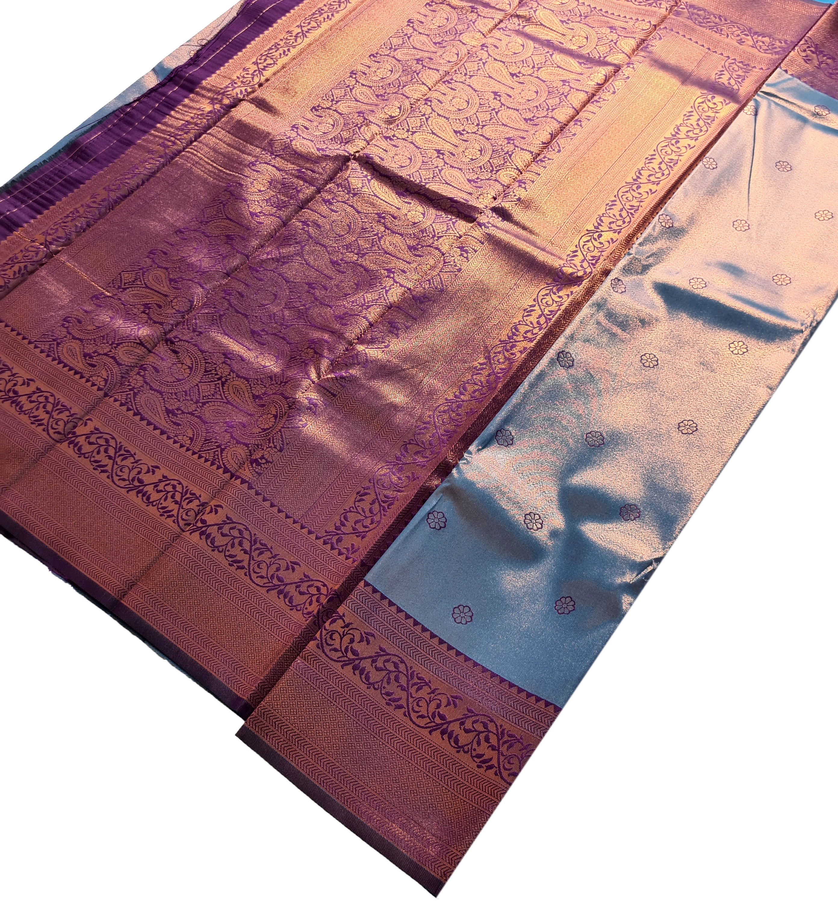 Antique Zari Butta Silk Saree