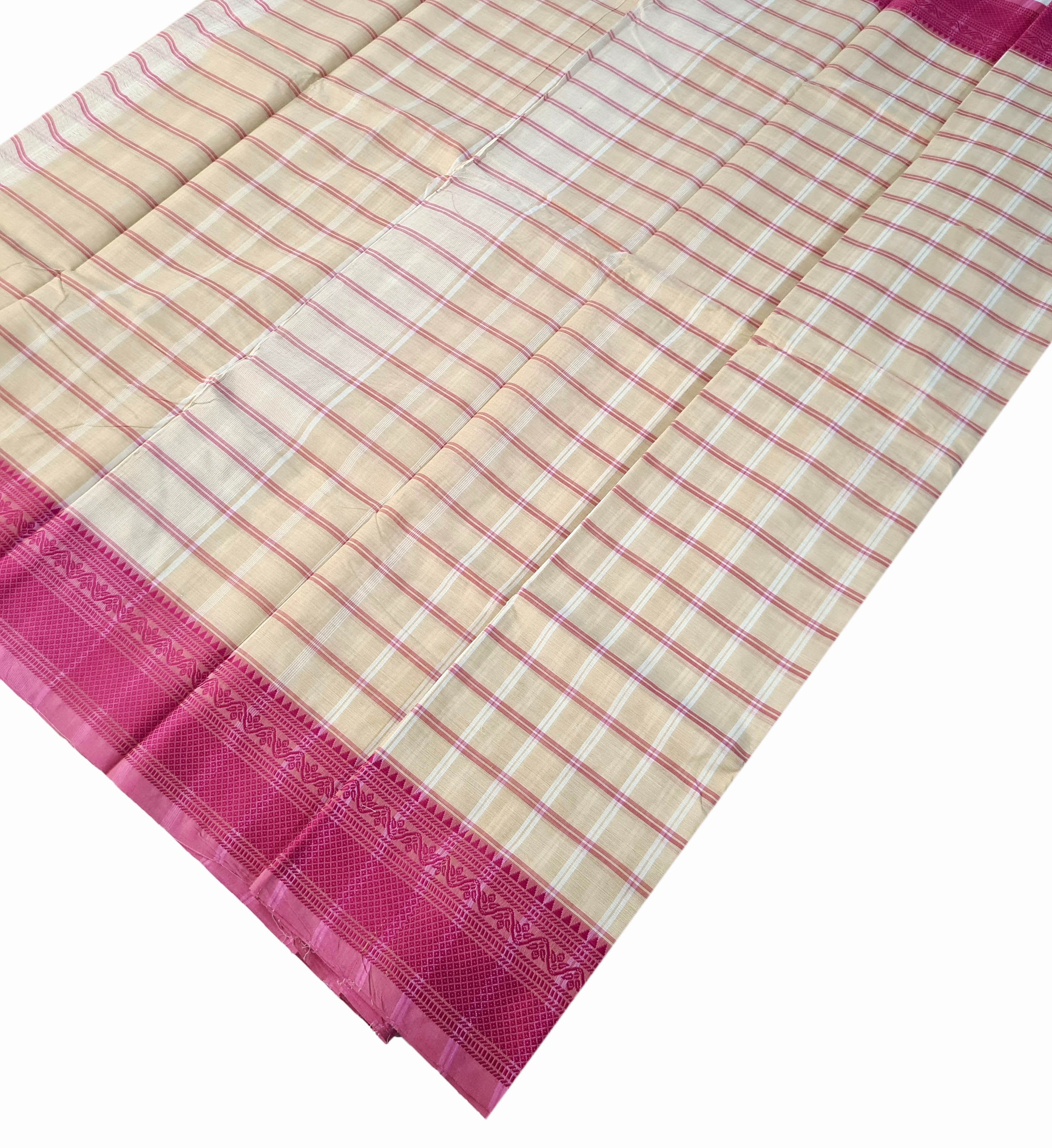 Kanchipuram Cotton Saree With Blouse