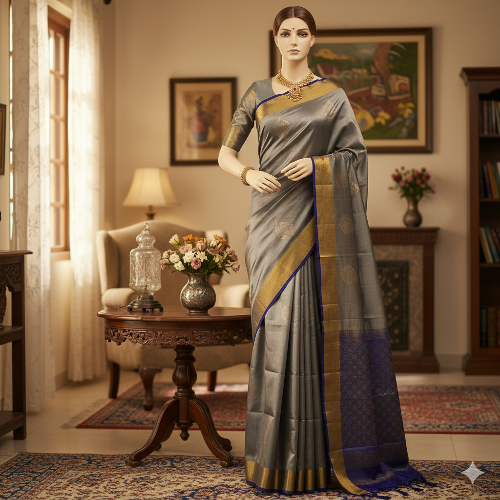 Kanchipuram Pure Soft Silk Saree