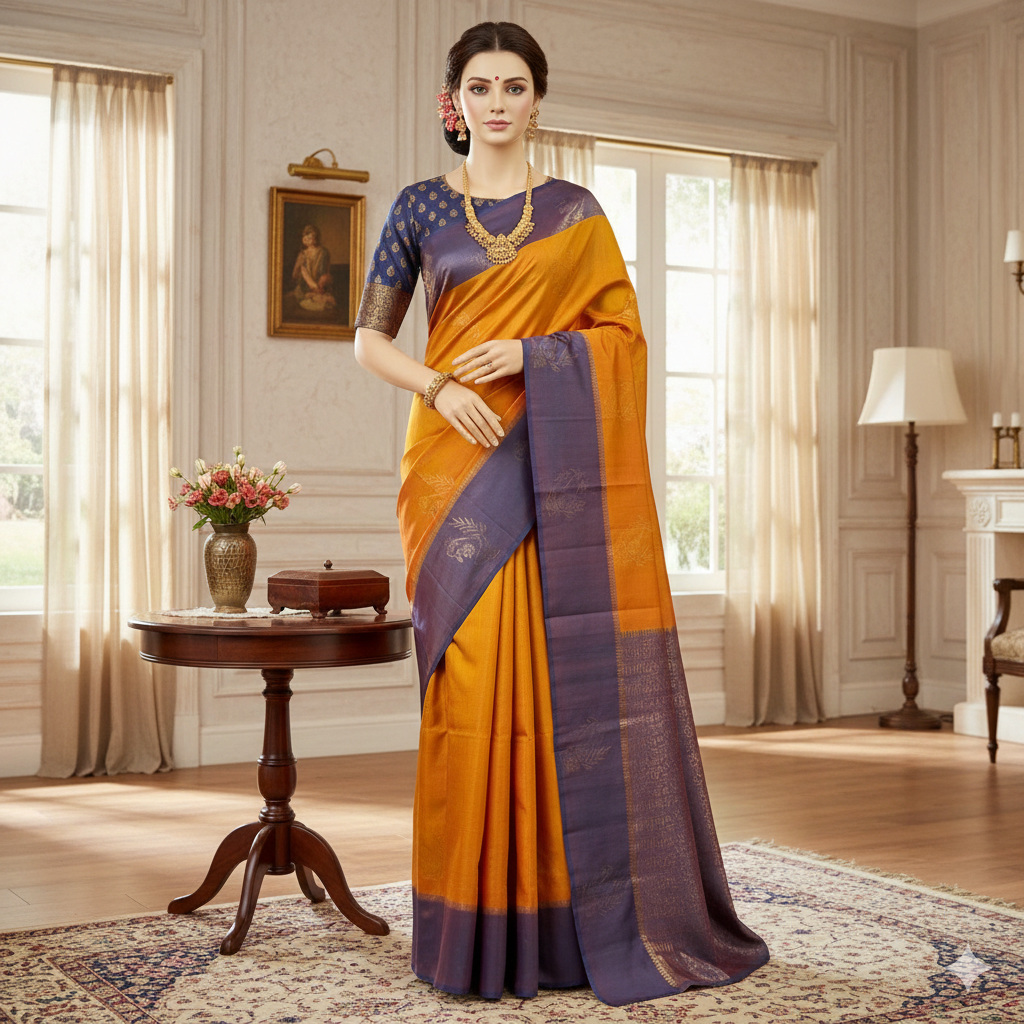 Kanchipuram Pure Soft Silk Saree