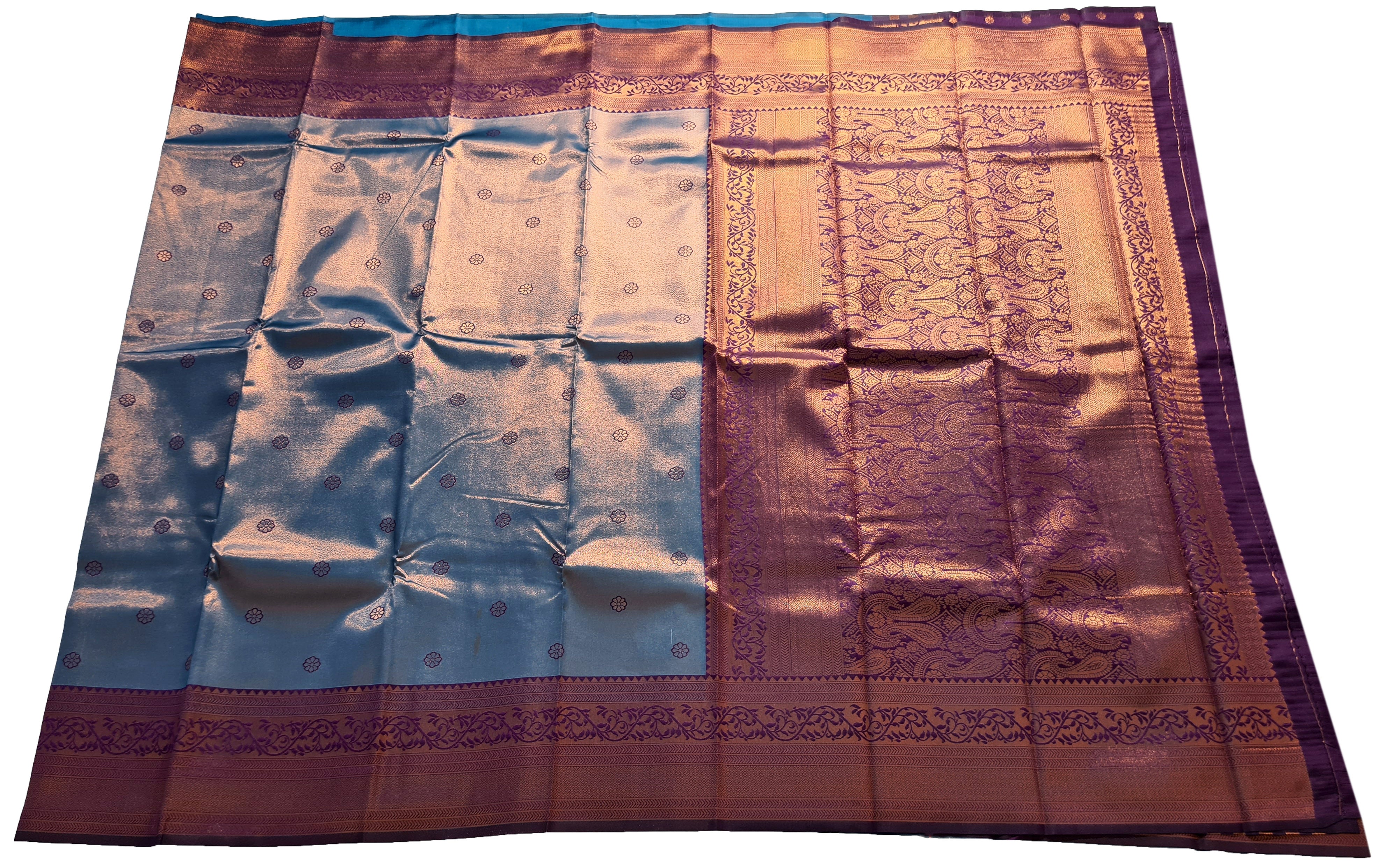 Antique Zari Butta Silk Saree