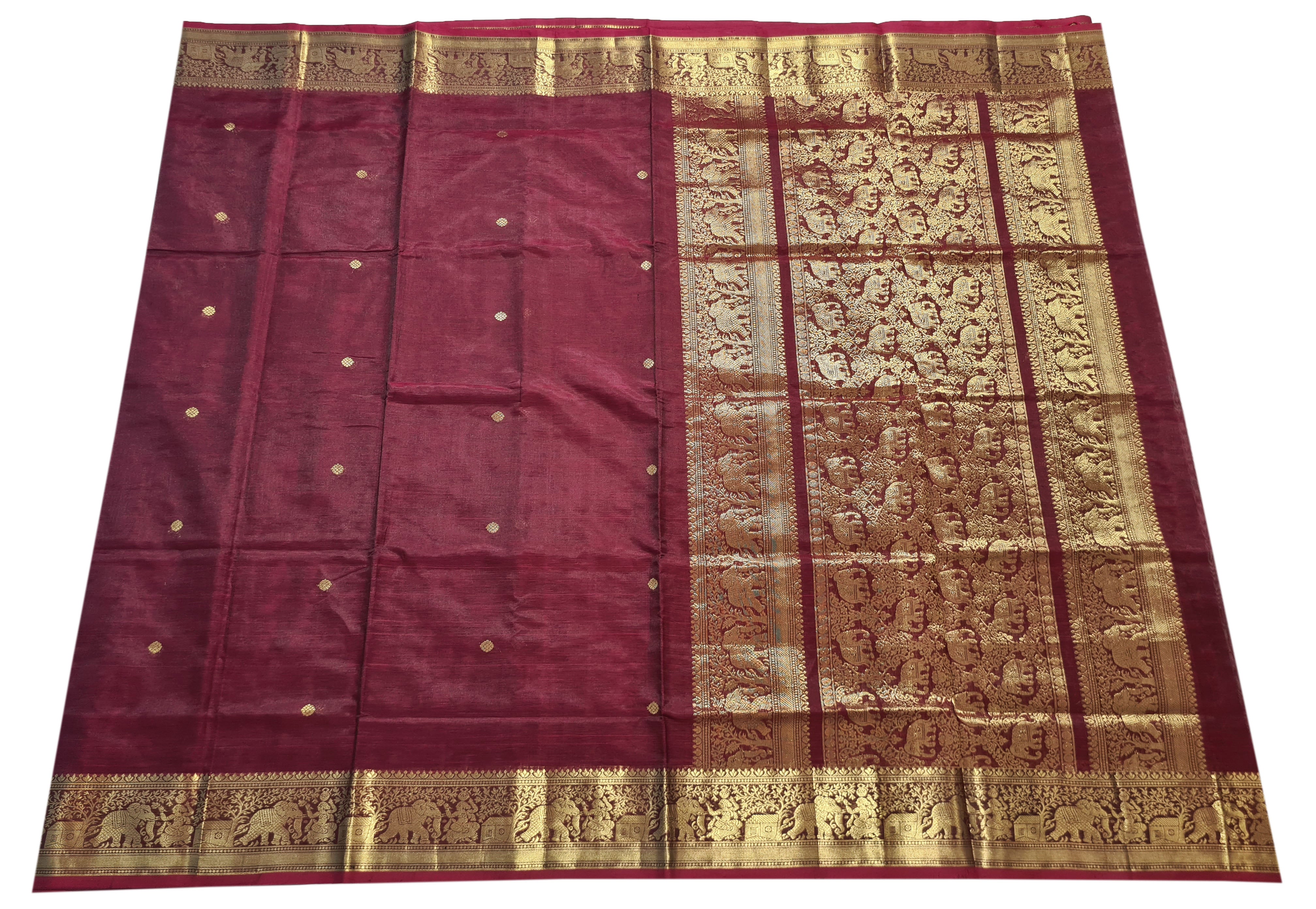Kanchipuram Pure Silk Cotton Saree