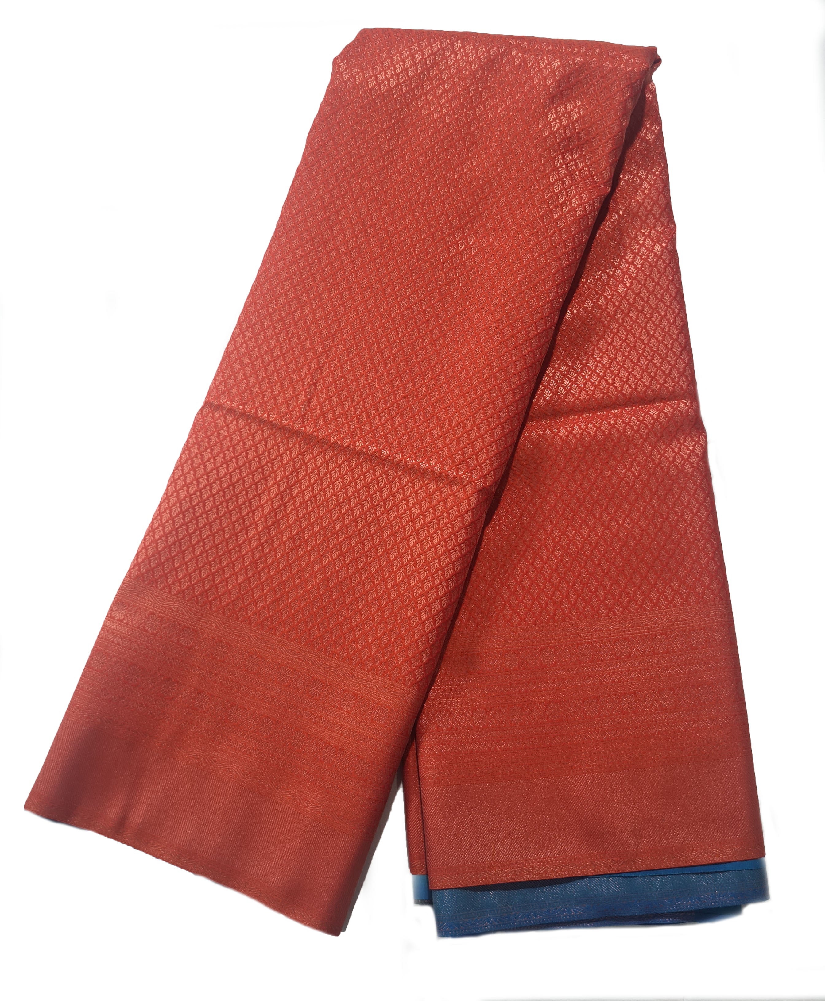 Kanchi Vegan Silk Saree With Contrast Blouse and Rich Jari Pallu