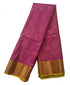 Kanchi Vegan Silk Saree With Contrast Blouse and Rich Jari Pallu