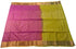 Kanchi Vegan Silk Saree With Contrast Blouse and Rich Jari Pallu