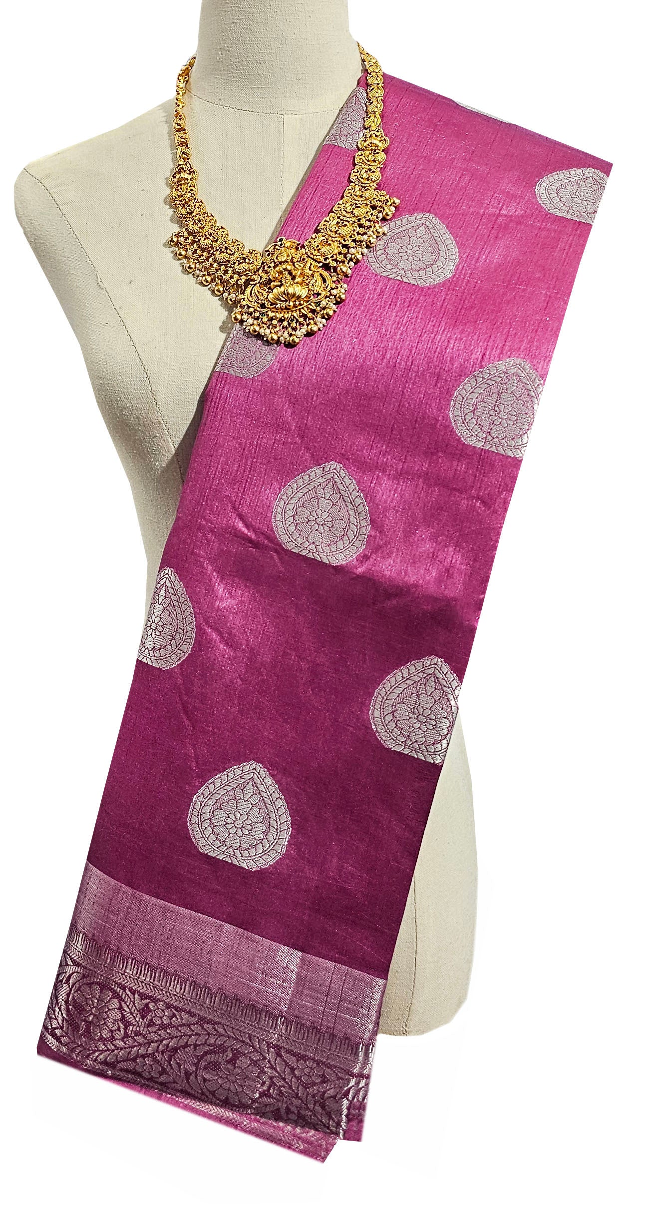 Bengaluru Silver Butta Tassar Sarees