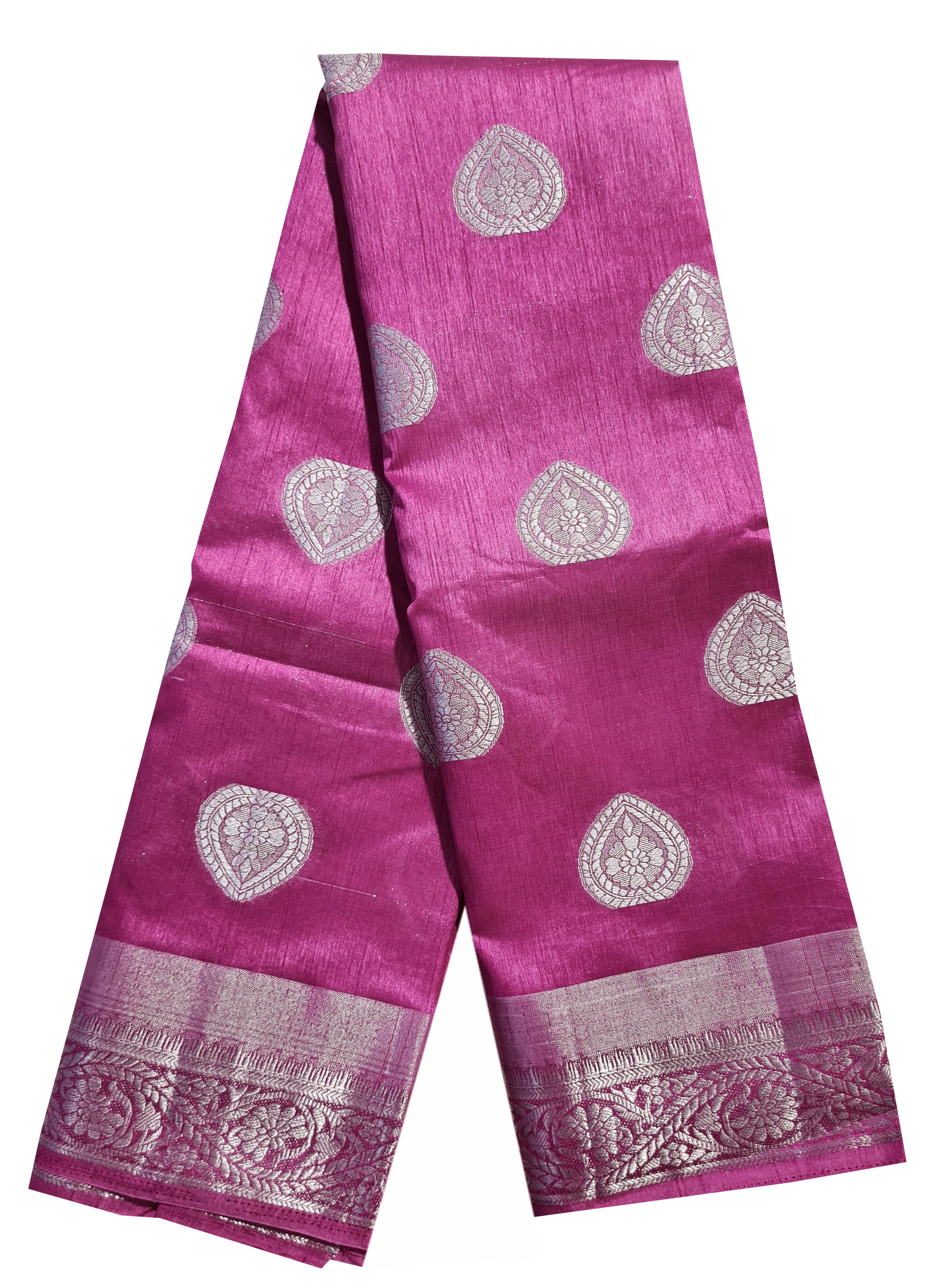 Bengaluru Silver Butta Tassar Sarees