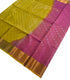 Kanchi Vegan Silk Saree With Contrast Blouse and Rich Jari Pallu
