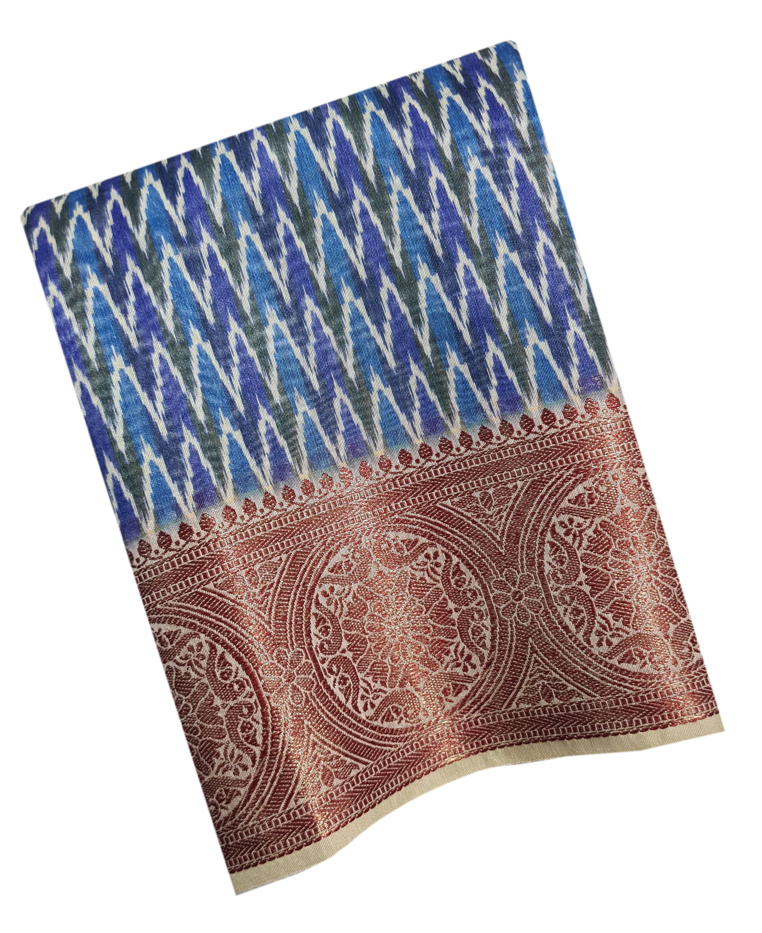 Semi Tussar Antic Design Sarees