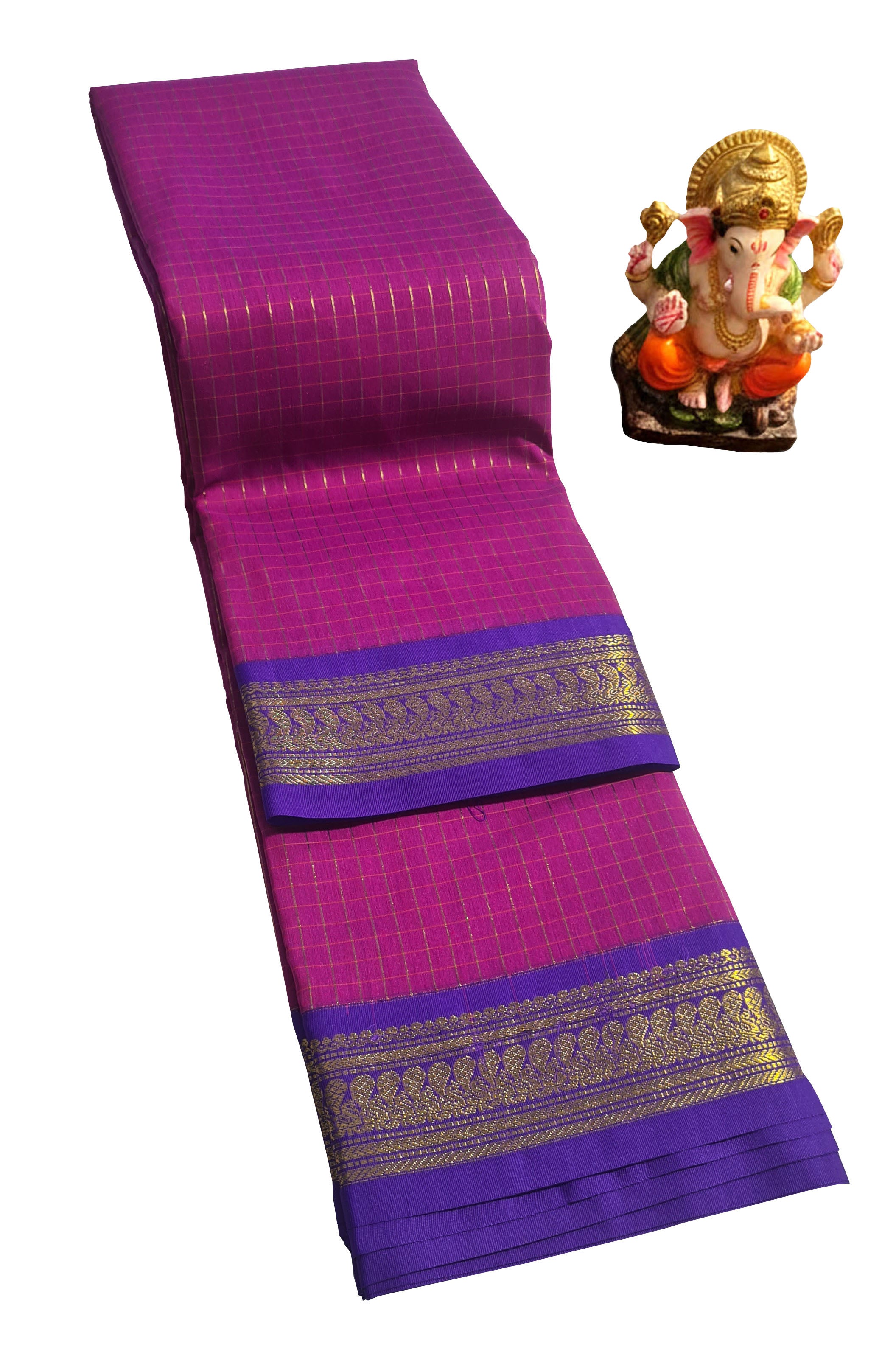 Kanchipuram Agarlic Cotton Sarees