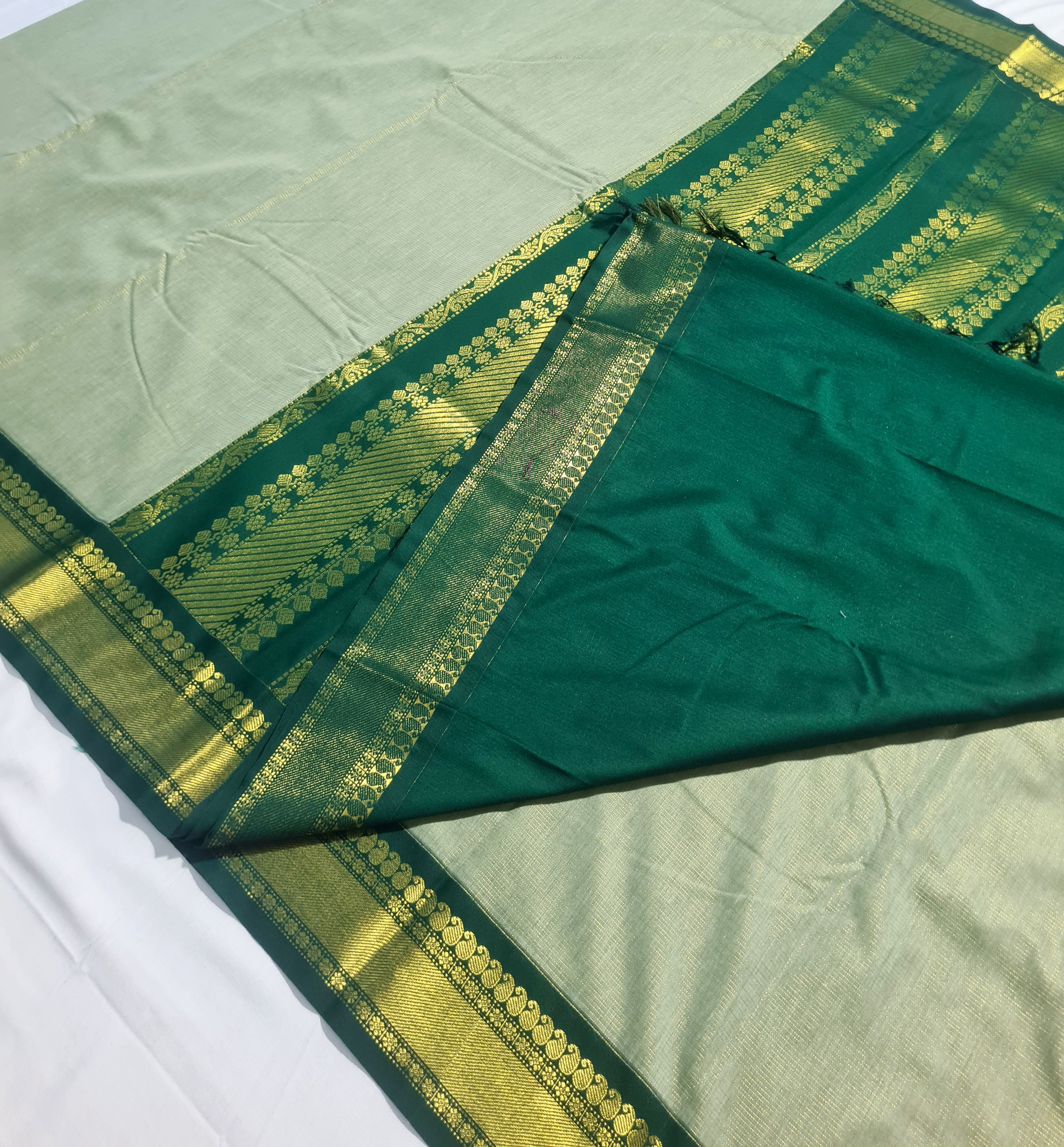 Kanchipuram Agarlic Cotton Sarees