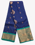 Kanchi Vegan Silk Saree With Contrast Blouse and Rich Jari Pallu